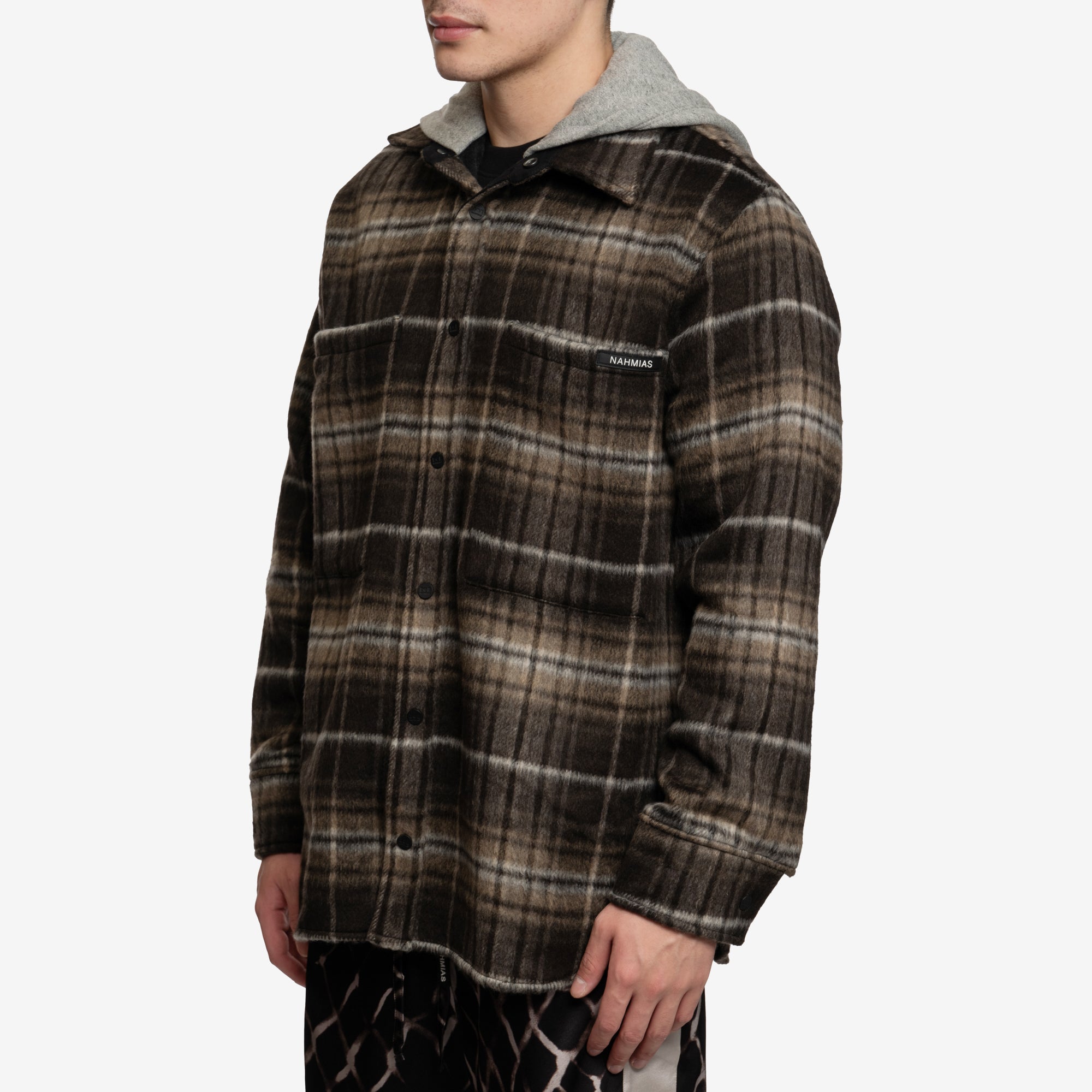 Nahmias Hooded Flannel Brown - 3
