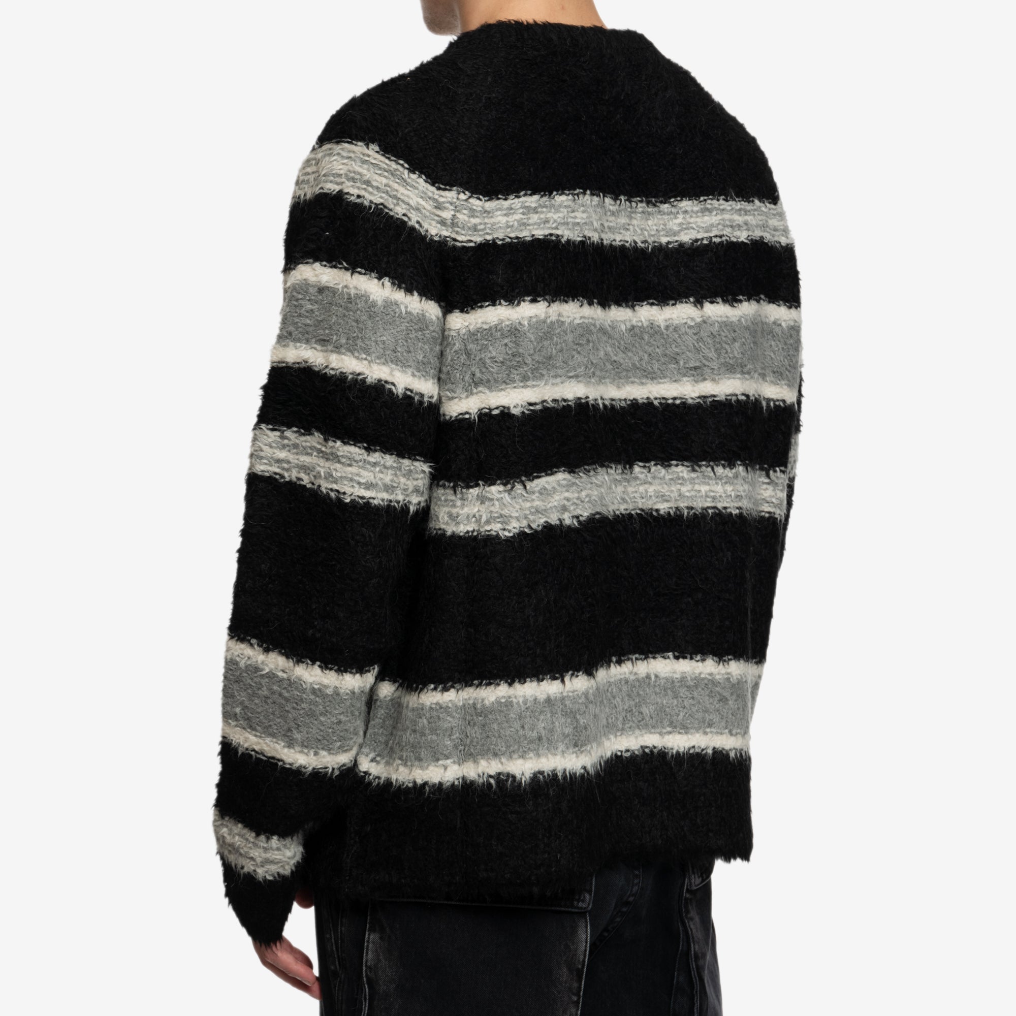 Nahmias Striped Knit Sweater Black - 4