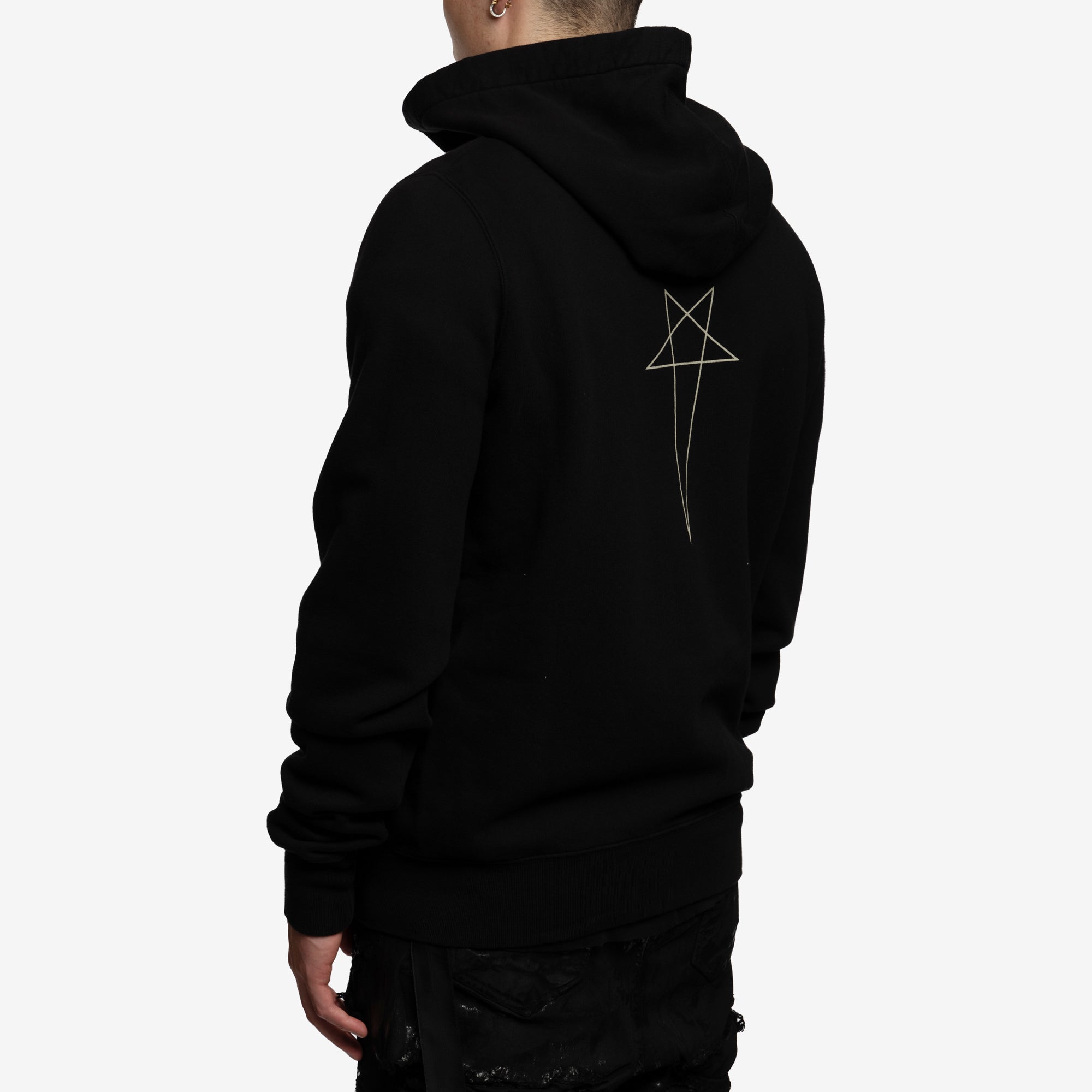 Rick Owens DRKSHDW Luxor Jasons Hoody Black - 4