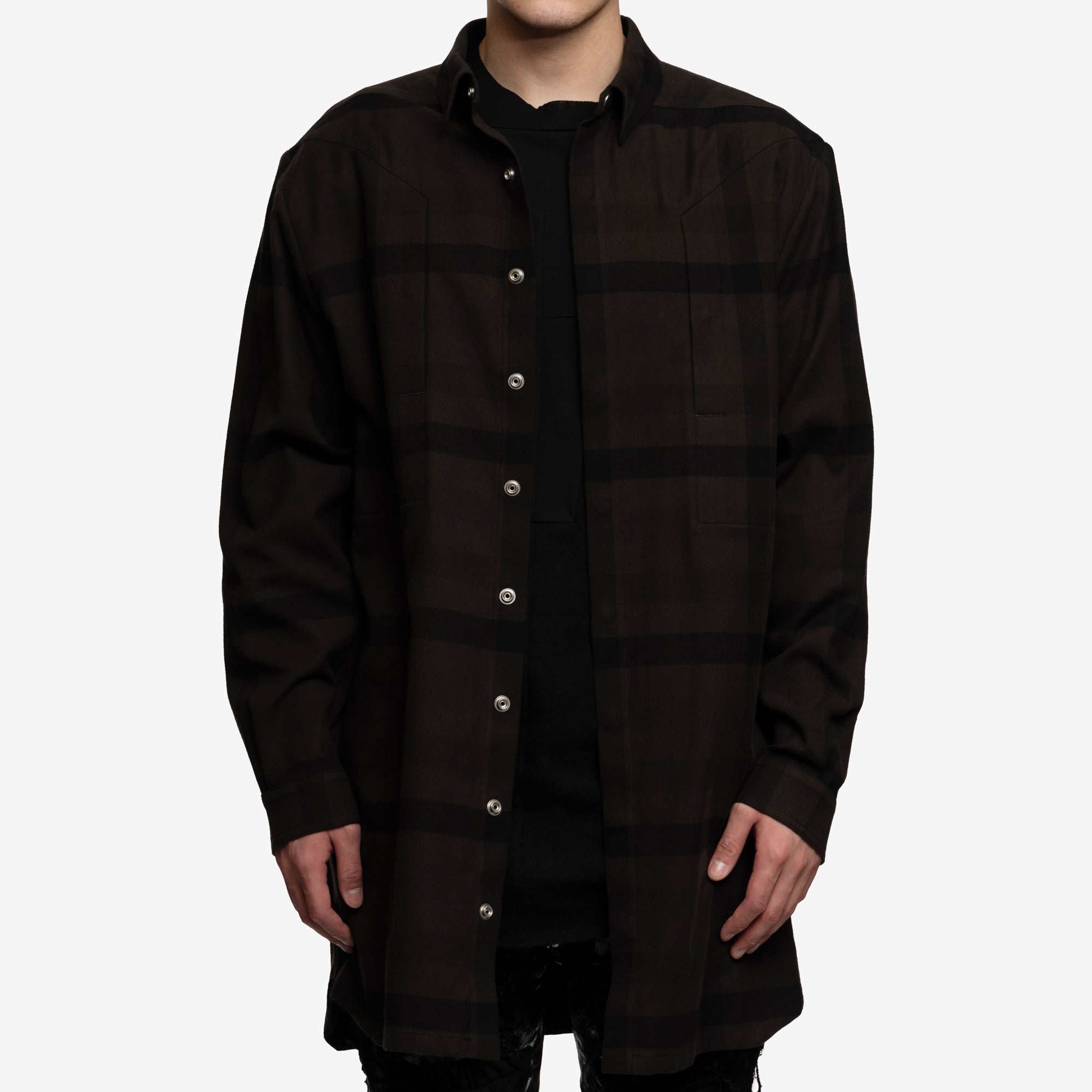 Rick Owens Jumbo Fogpocket Outershirt Dark Dust - 1