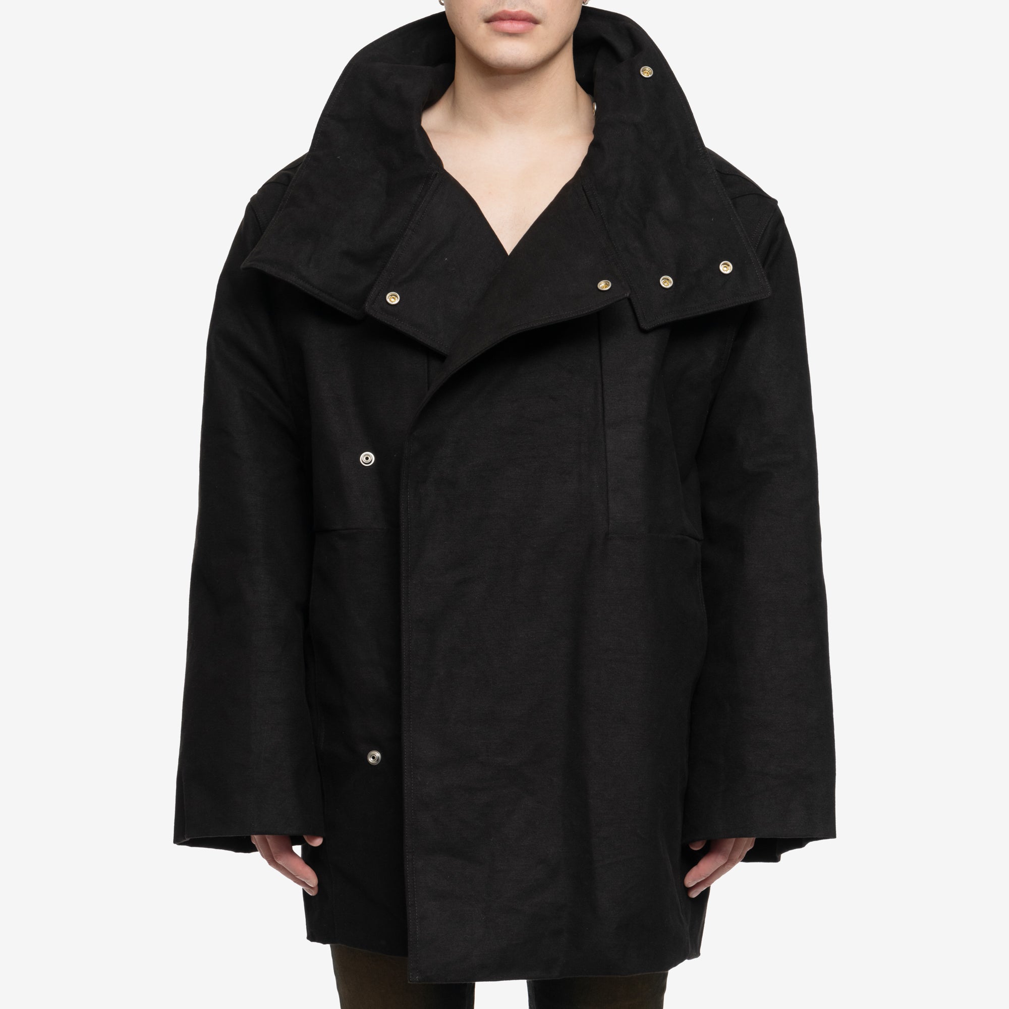 Rick Owens Jumbo Padded Poncho Black - 1