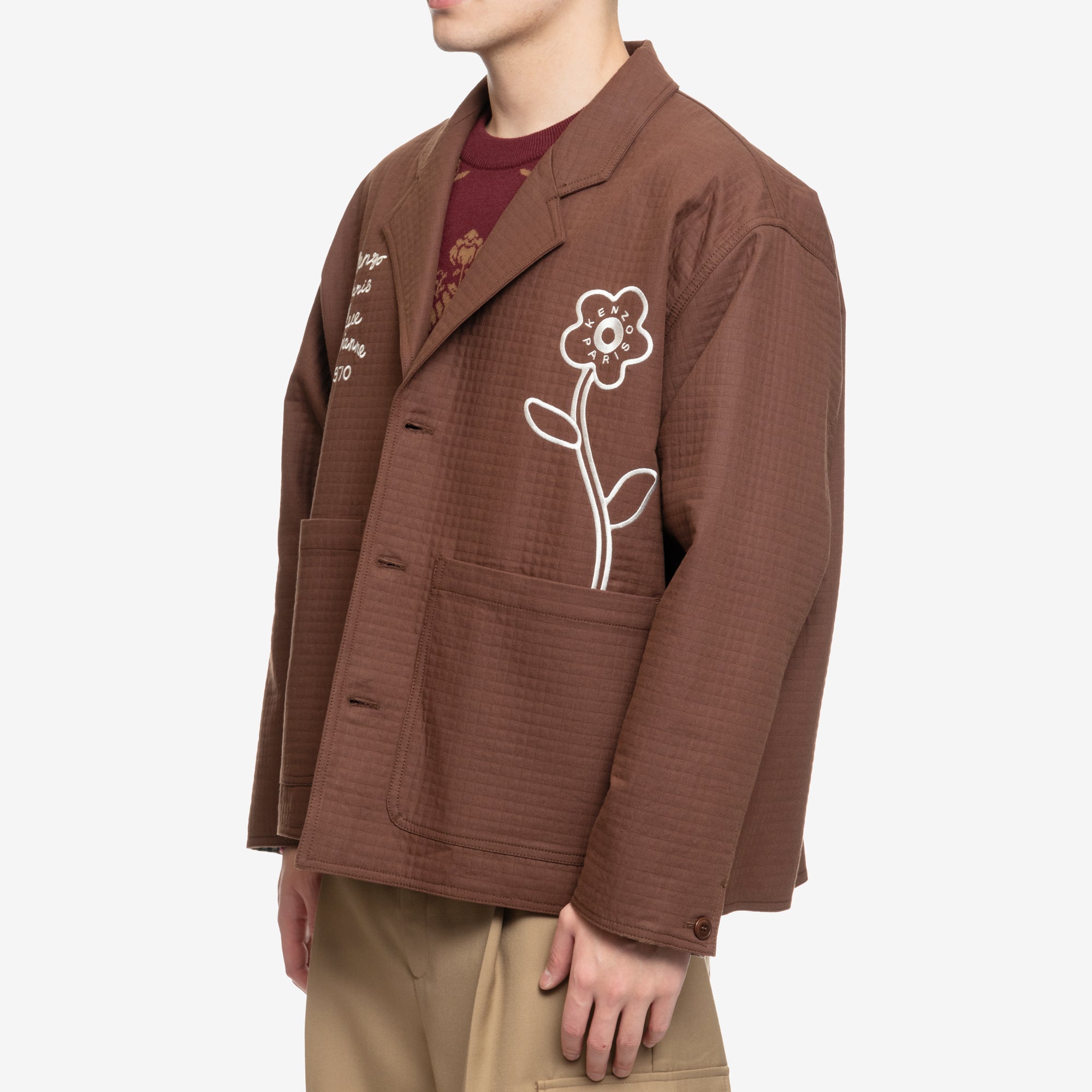 Kenzo Rue Vivienne 1970 Workwear Jacket Dark Brown - 3