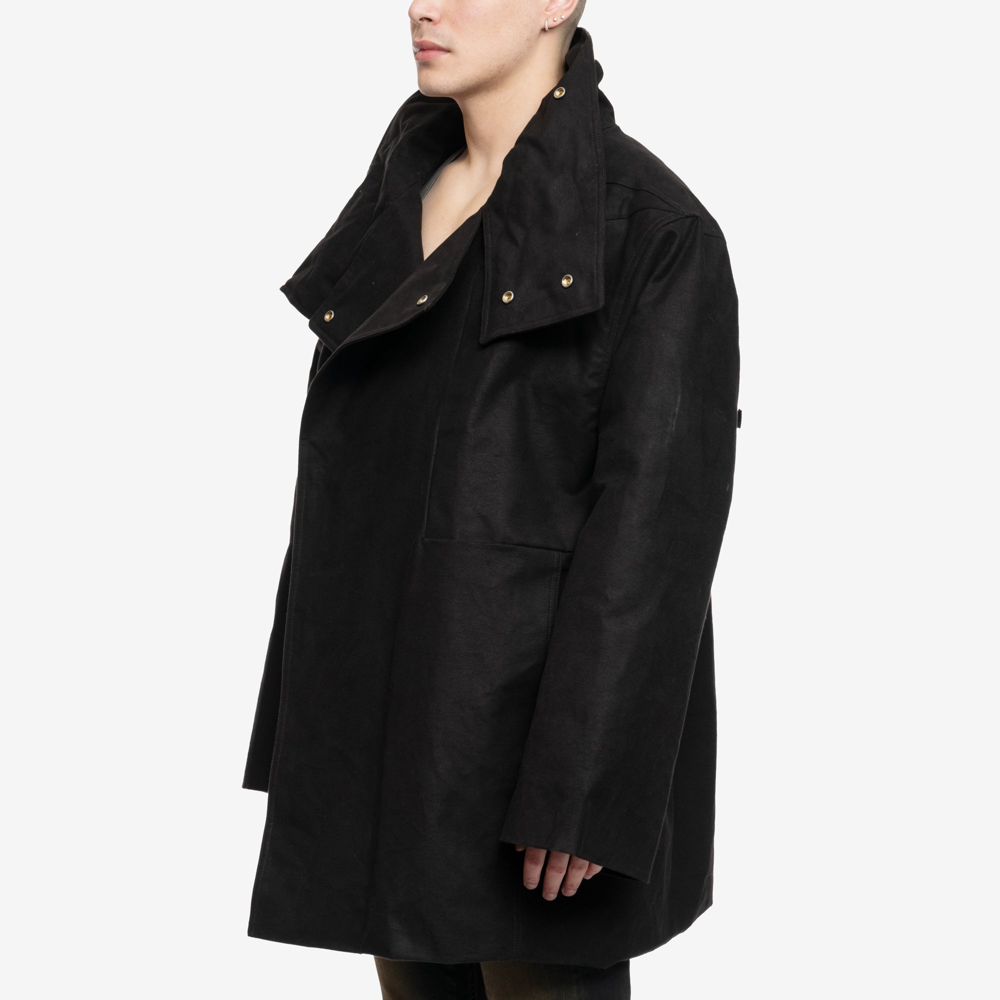 Rick Owens Jumbo Padded Poncho Black - 3
