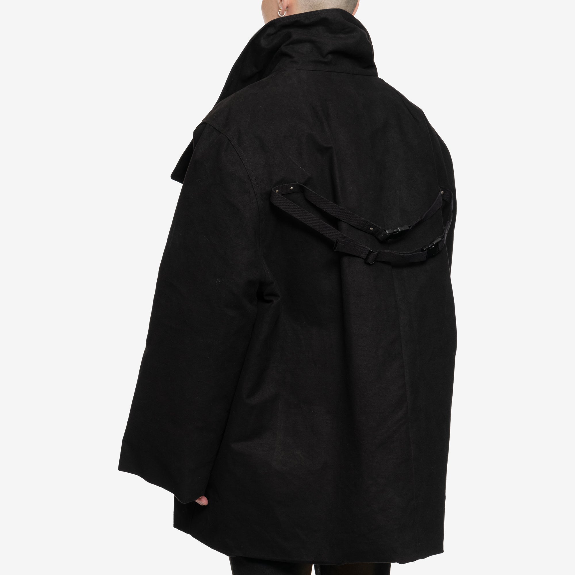 Rick Owens Jumbo Padded Poncho Black - 4