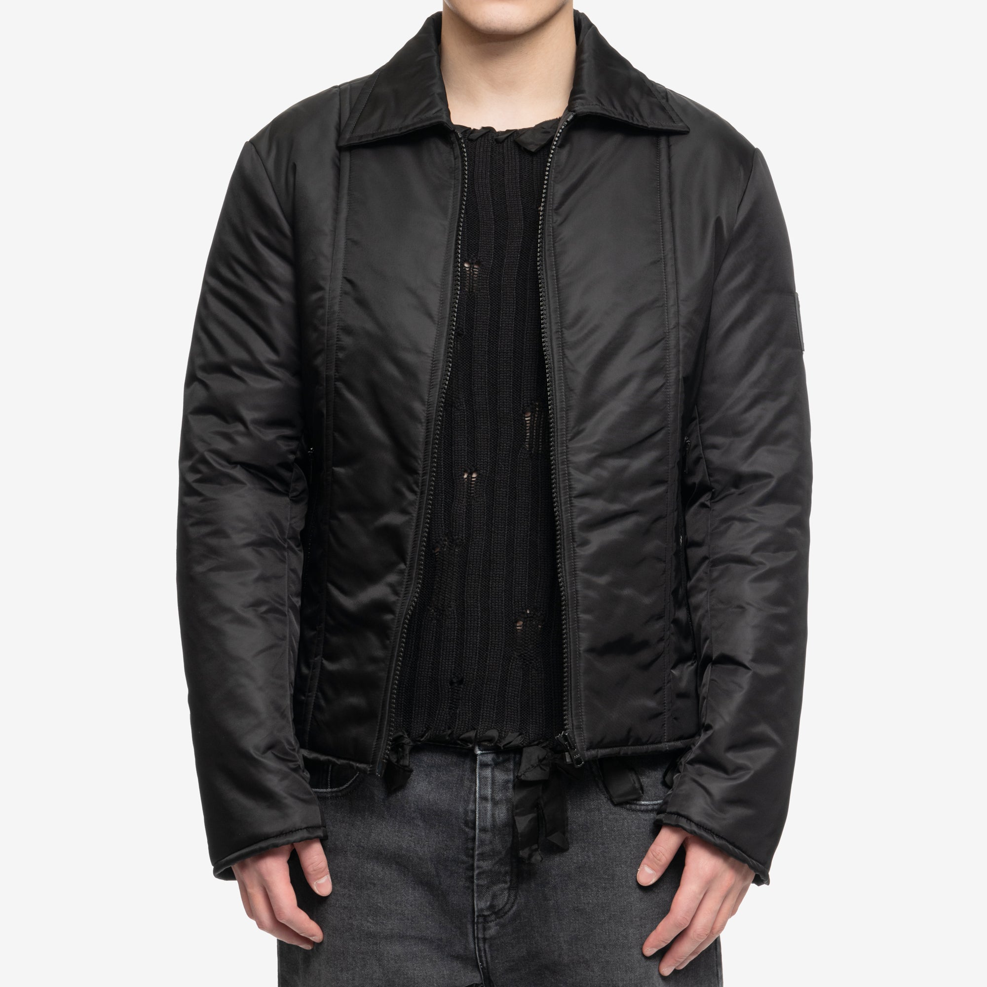 MM6 Lightweight Padded Sport Jacket Black - 1