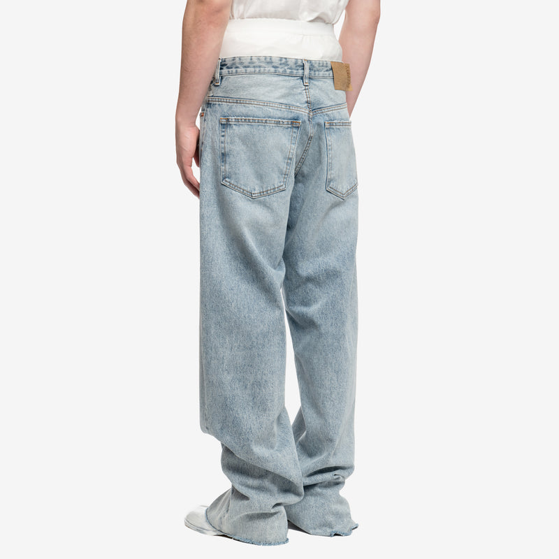 MM6 - Boxer Baggy Jeans in Light Indigo
