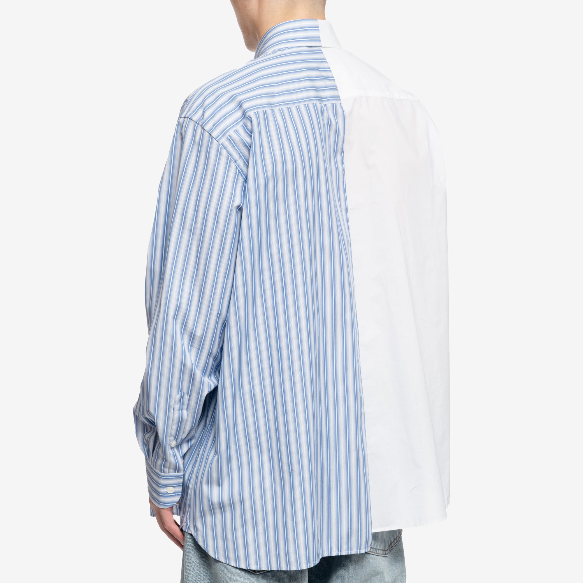MM6 Plain Stripe Shirt White - 4