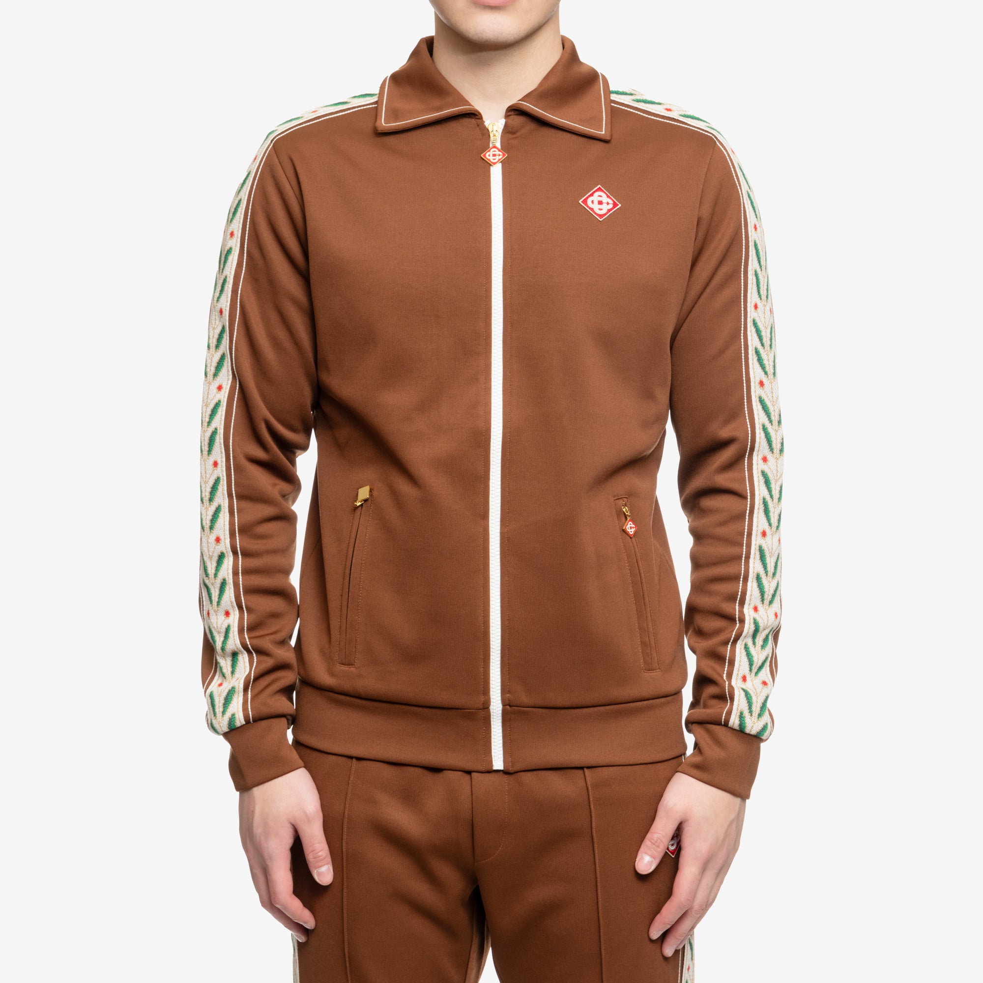 Casablanca Laurel Track Top Brown - 1