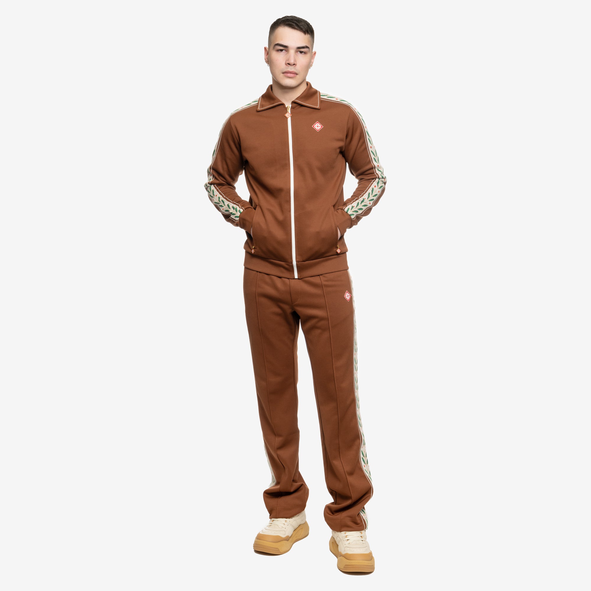 Casablanca Laurel Track Top Brown - 2