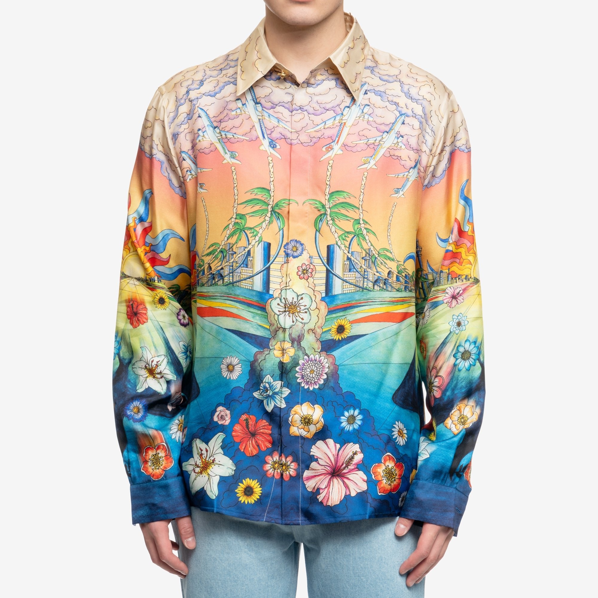 Casablanca Lenvol LS Silk Shirt Multi - 1