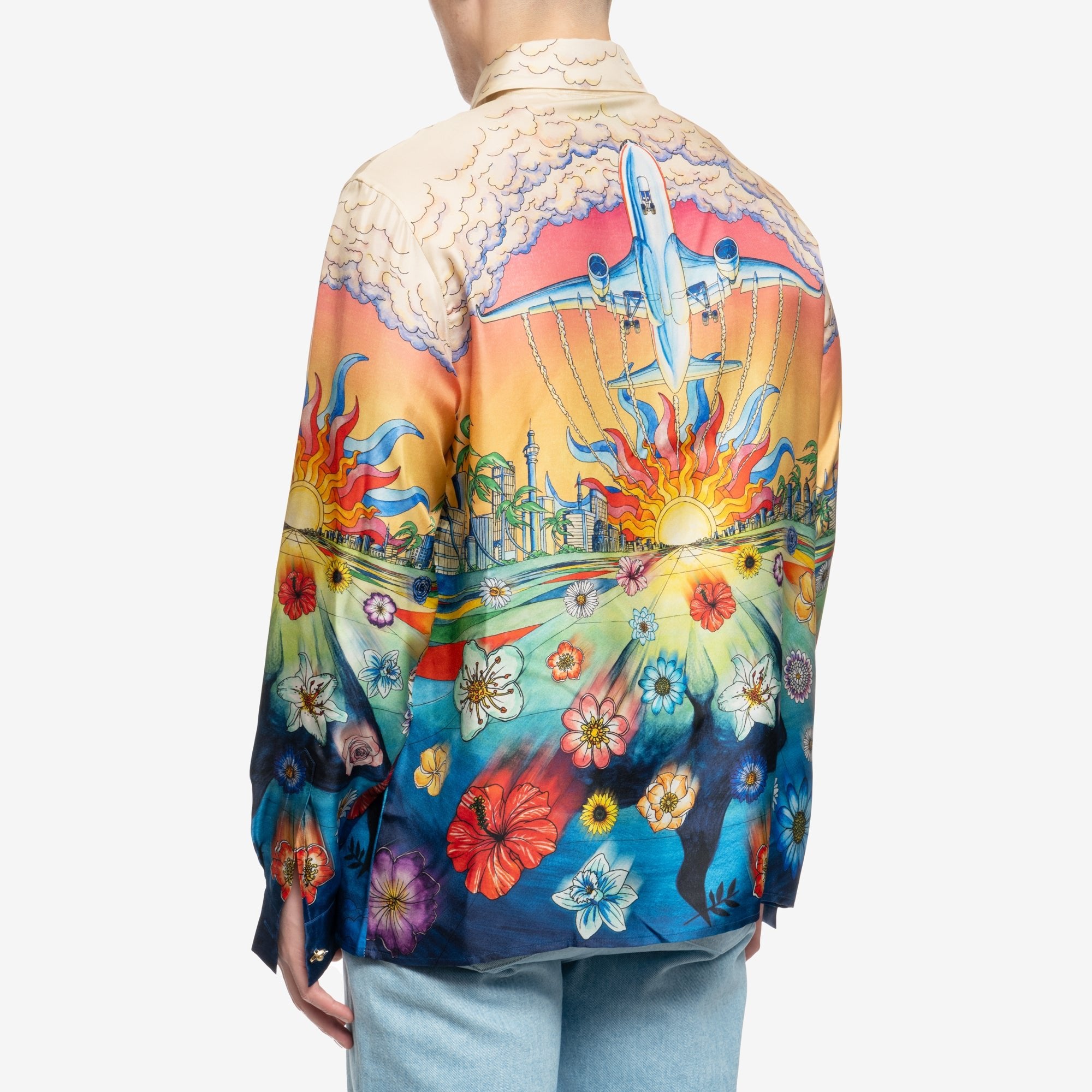 Casablanca Lenvol LS Silk Shirt Multi - 4