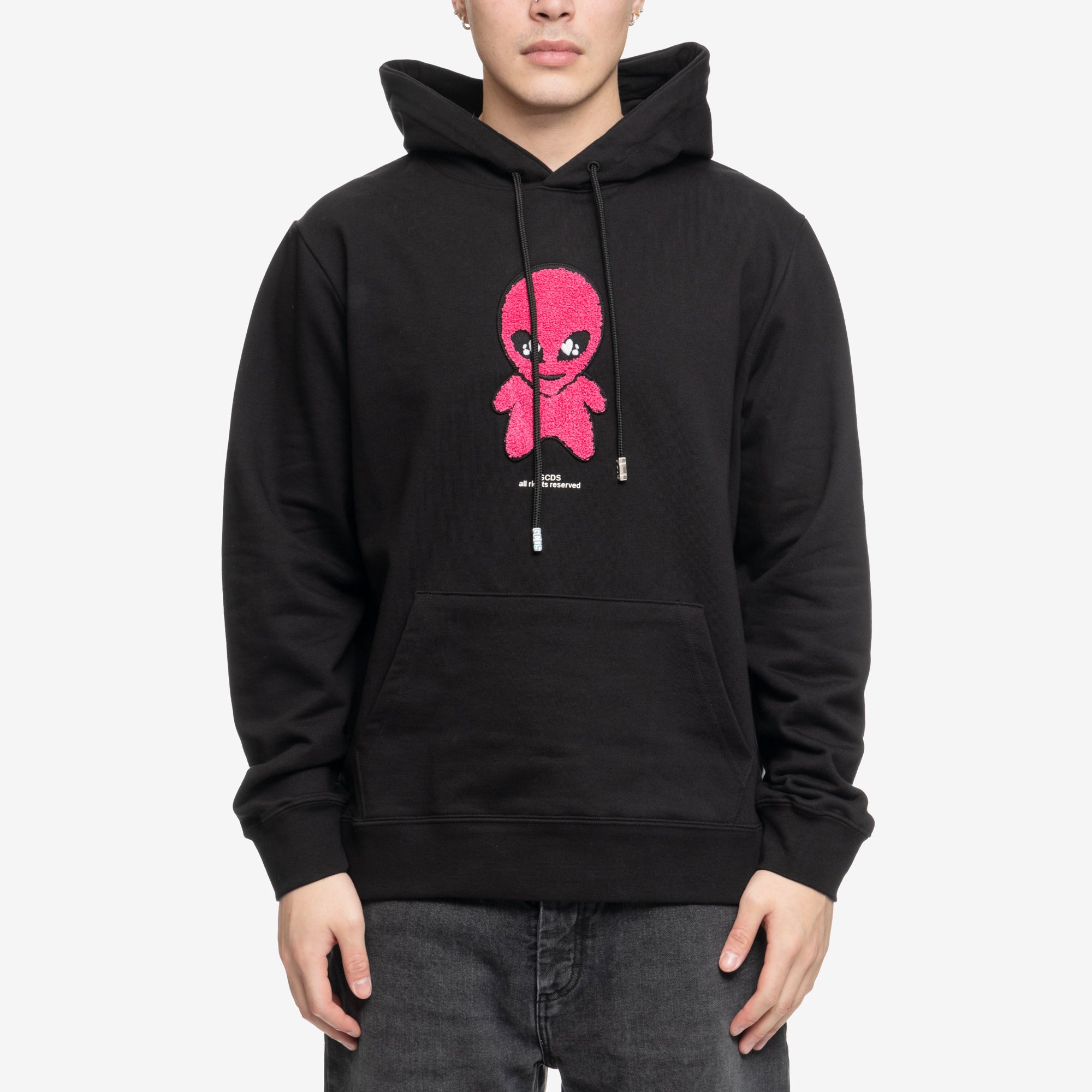GCDS Weirdo Hoody Black - 1