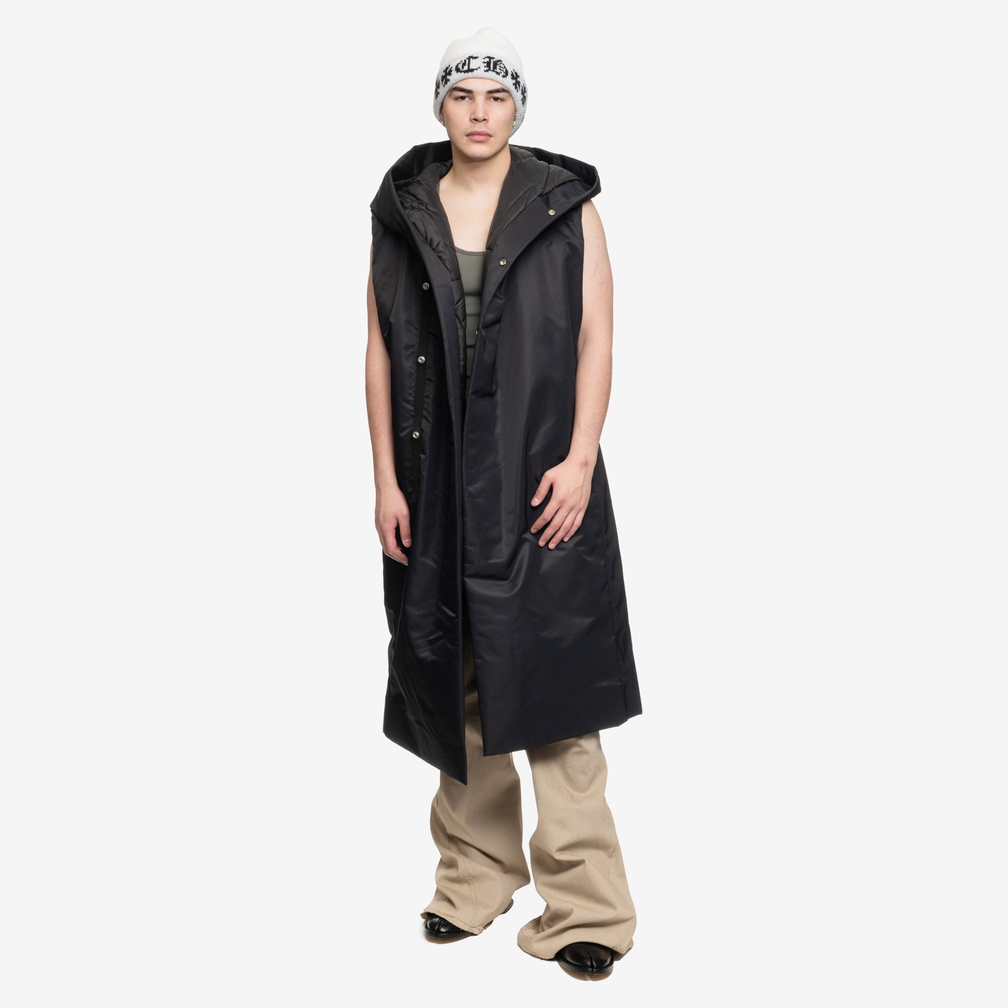 Rick Owens Luxor Sleeveless Padded Coat Black - 2