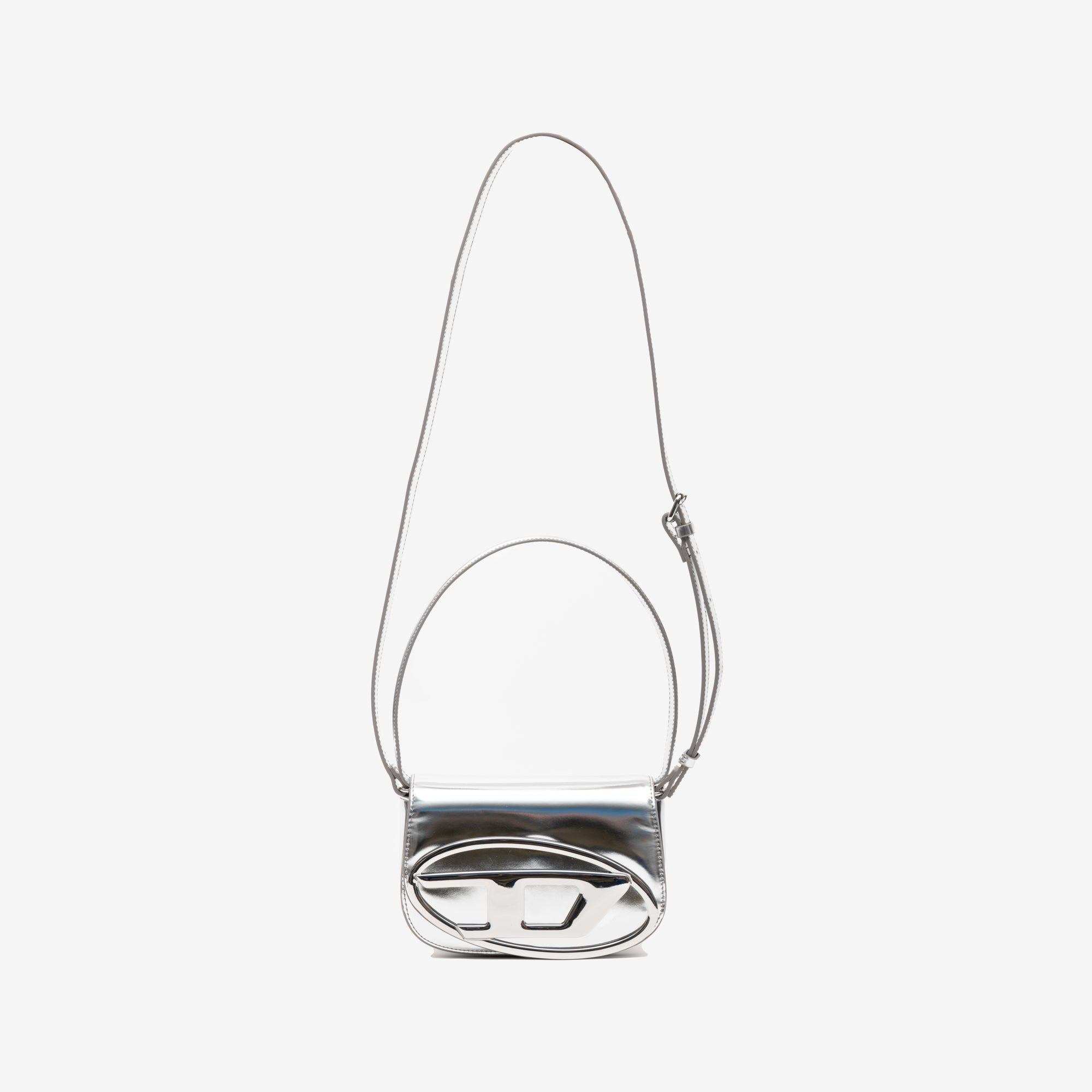 DIESEL 1DR Shoulder Bag Silver - 1