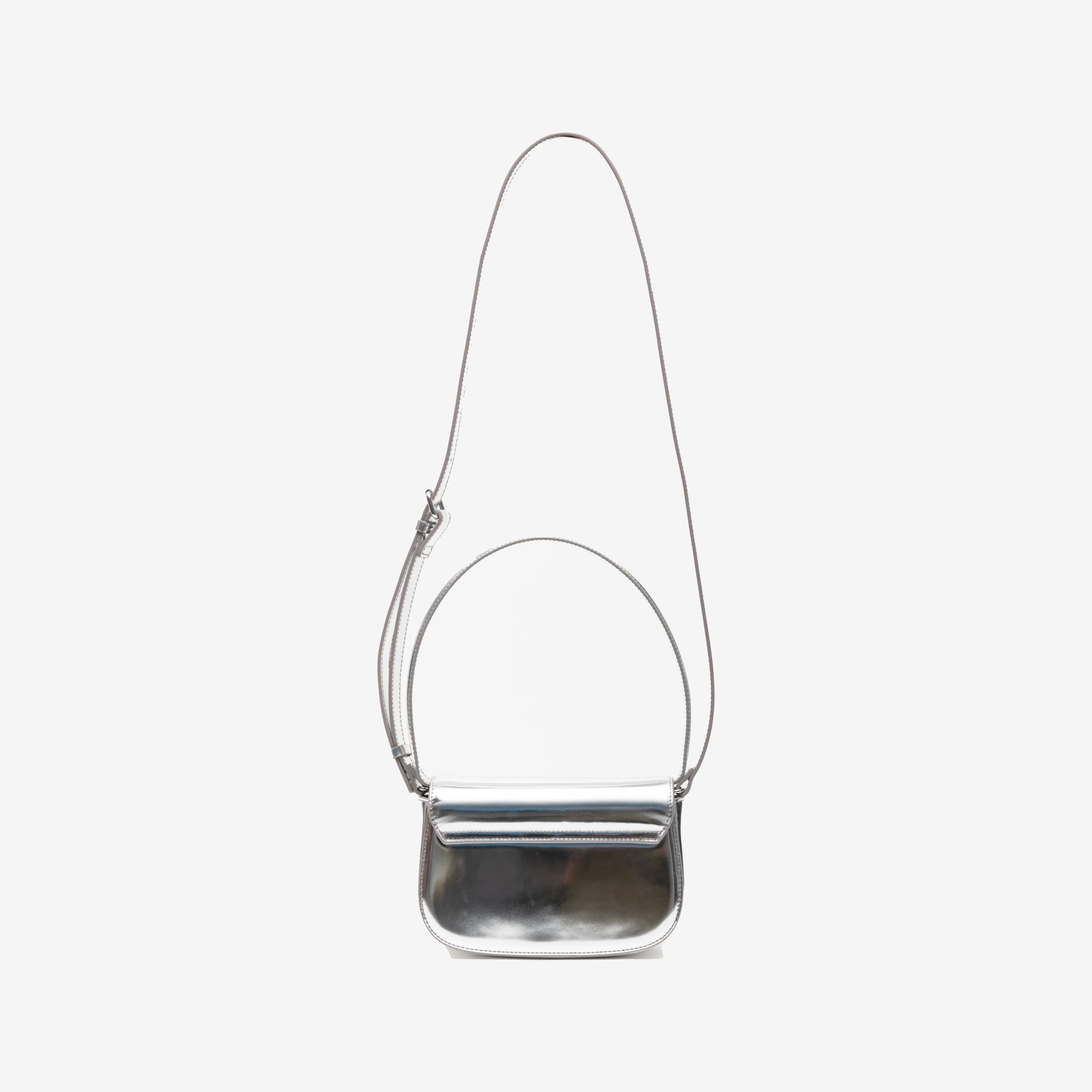 DIESEL 1DR Shoulder Bag Silver - 2