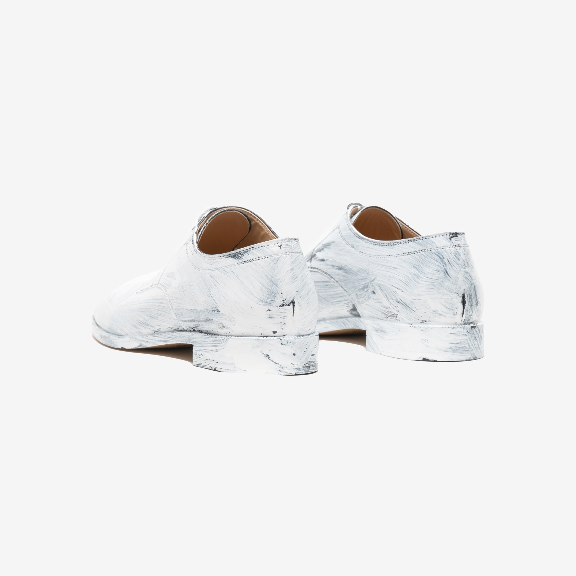 Maison Margiela Painted Tabi Lace Up Derby White - 5