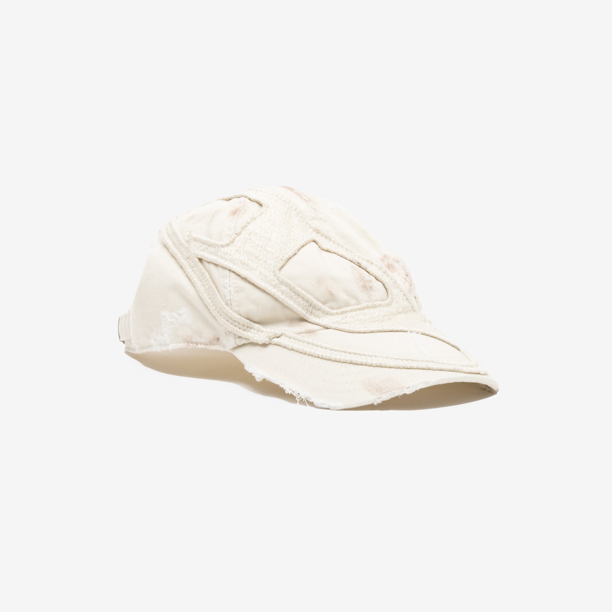 DIESEL Destroyed Denim Cap Off White - 3