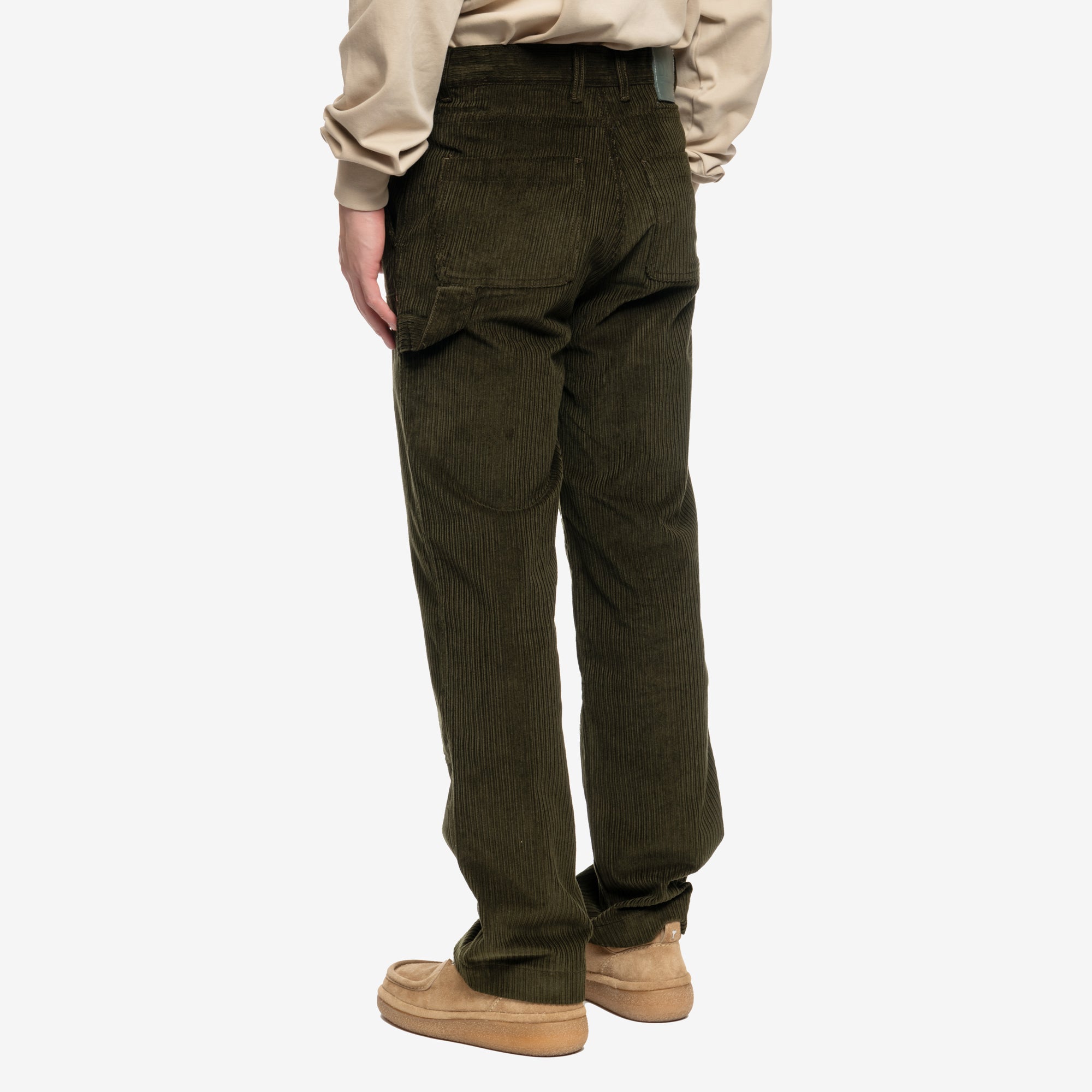 Drôle de Monsieur Le Pantalon Charpentier Corduroy Dark Green - 4