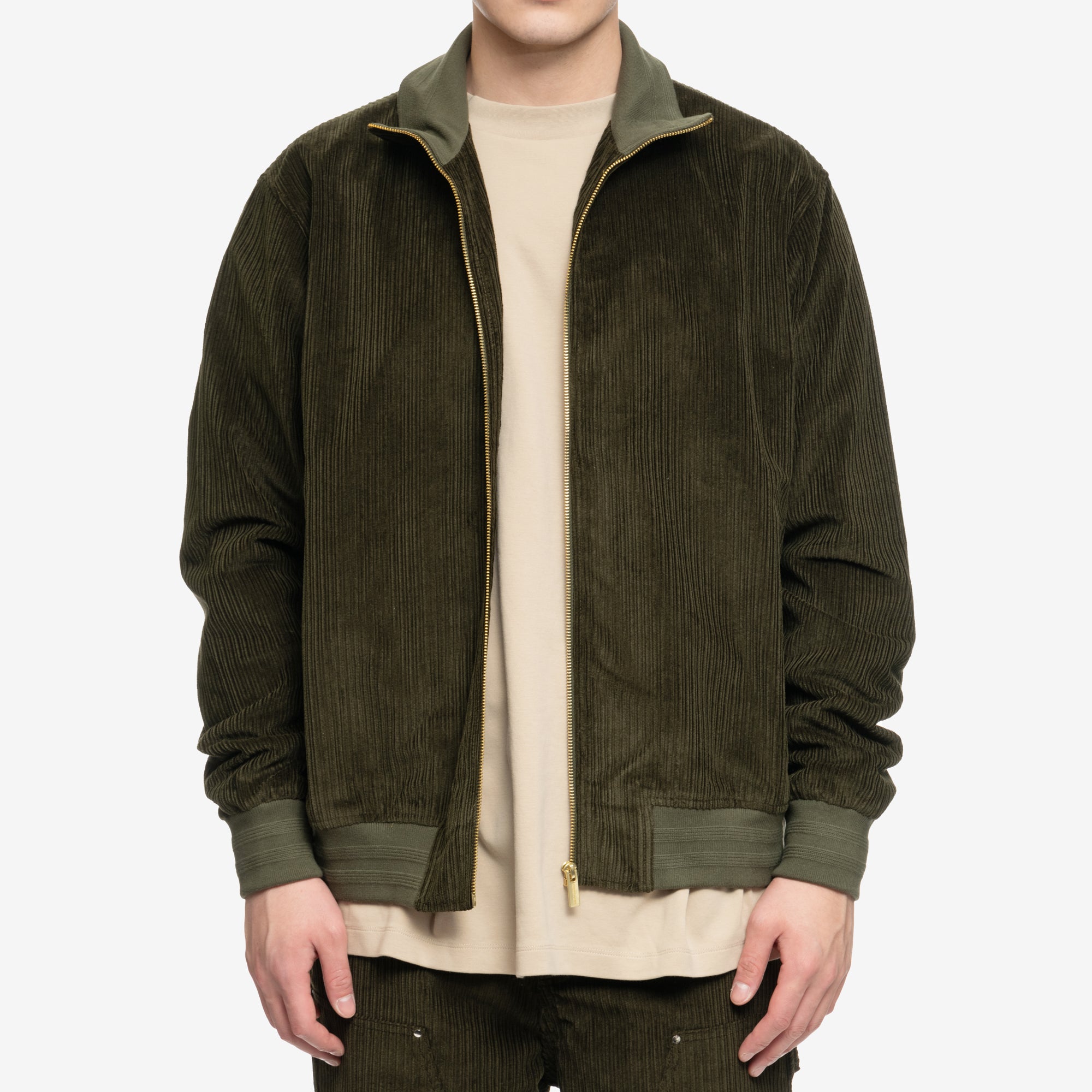 Drôle de Monsieur La Veste Survet Corduroy Khaki - 1