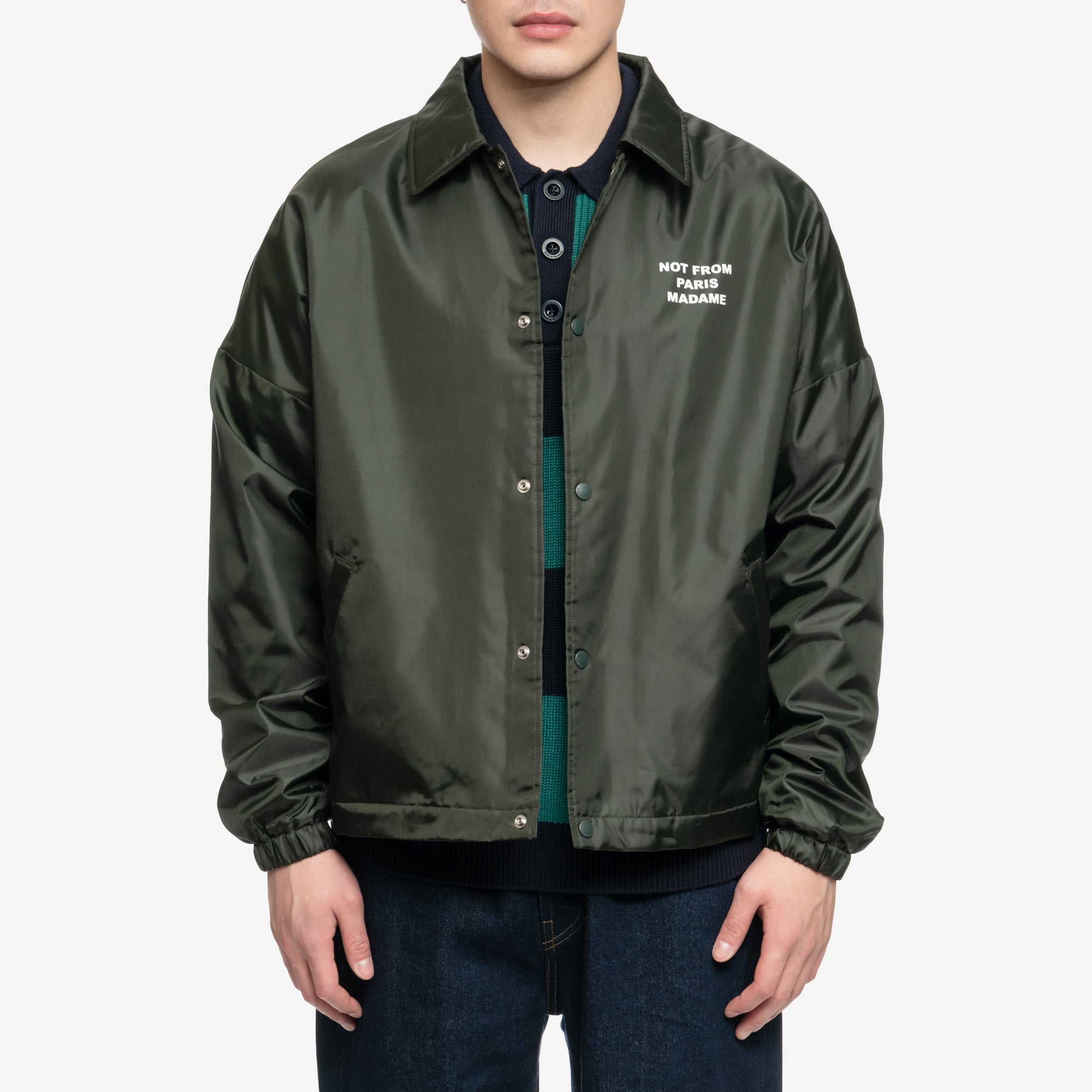 Drôle de Monsieur La Veste Polaire Slogan Khaki - 1