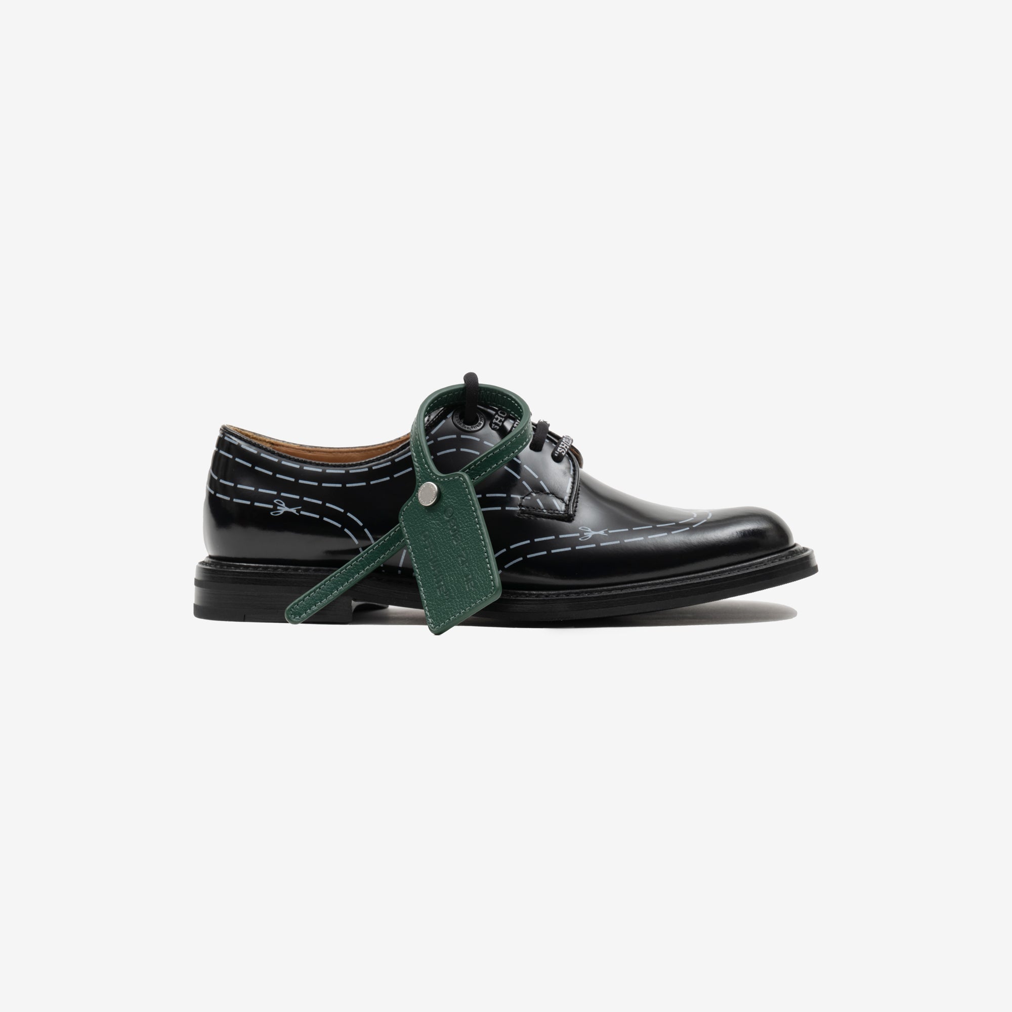 Off - White Womens Churchs X Off - White Shannon Derby Shoes BLACK - 3