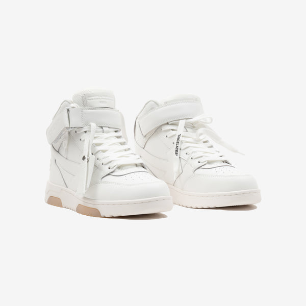 OUT OF OFFICE MID TOP LEATHER SNEAKERS