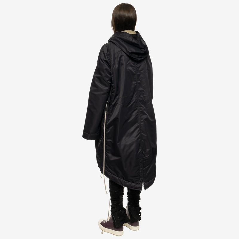 Women Rick Owens DRKSHDW Coat Ladies Fishtail Padded Parka