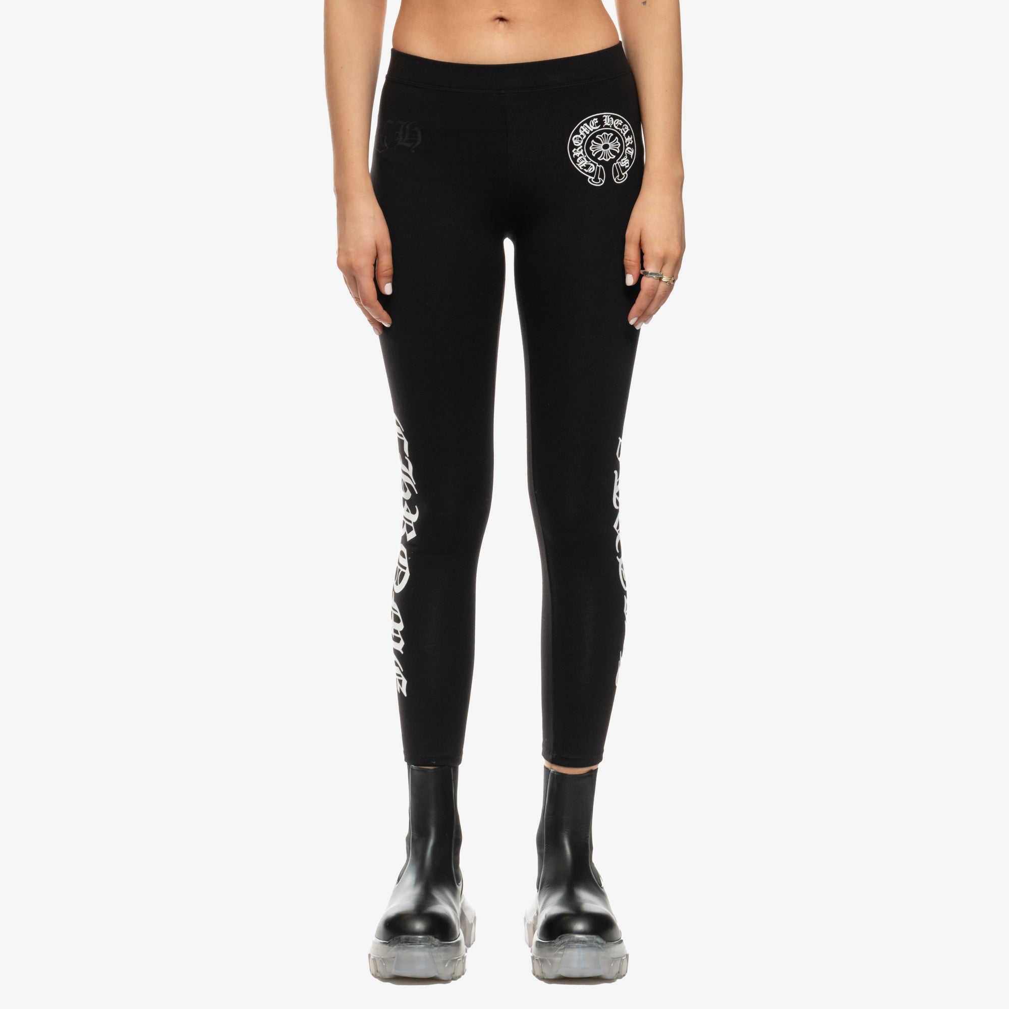 Photo of Chrome Hearts CH Horseshoe Plus Script Leggings - 1