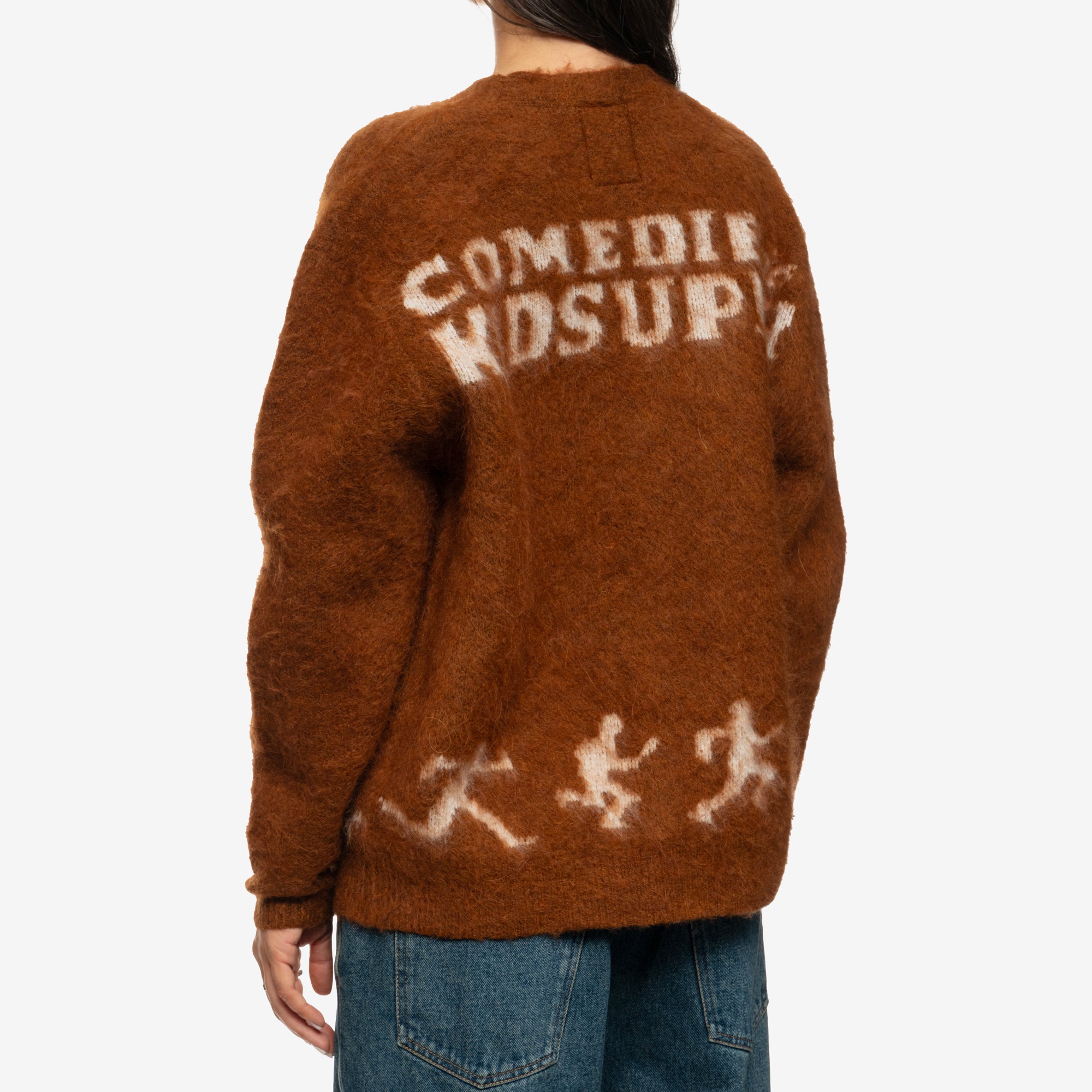 KidSuper Comedie de Kidsuper Mohair Cardigan Brown - 7