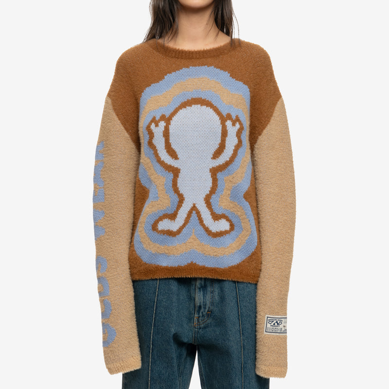 Weirdo Fuzzy Jacquard Sweater