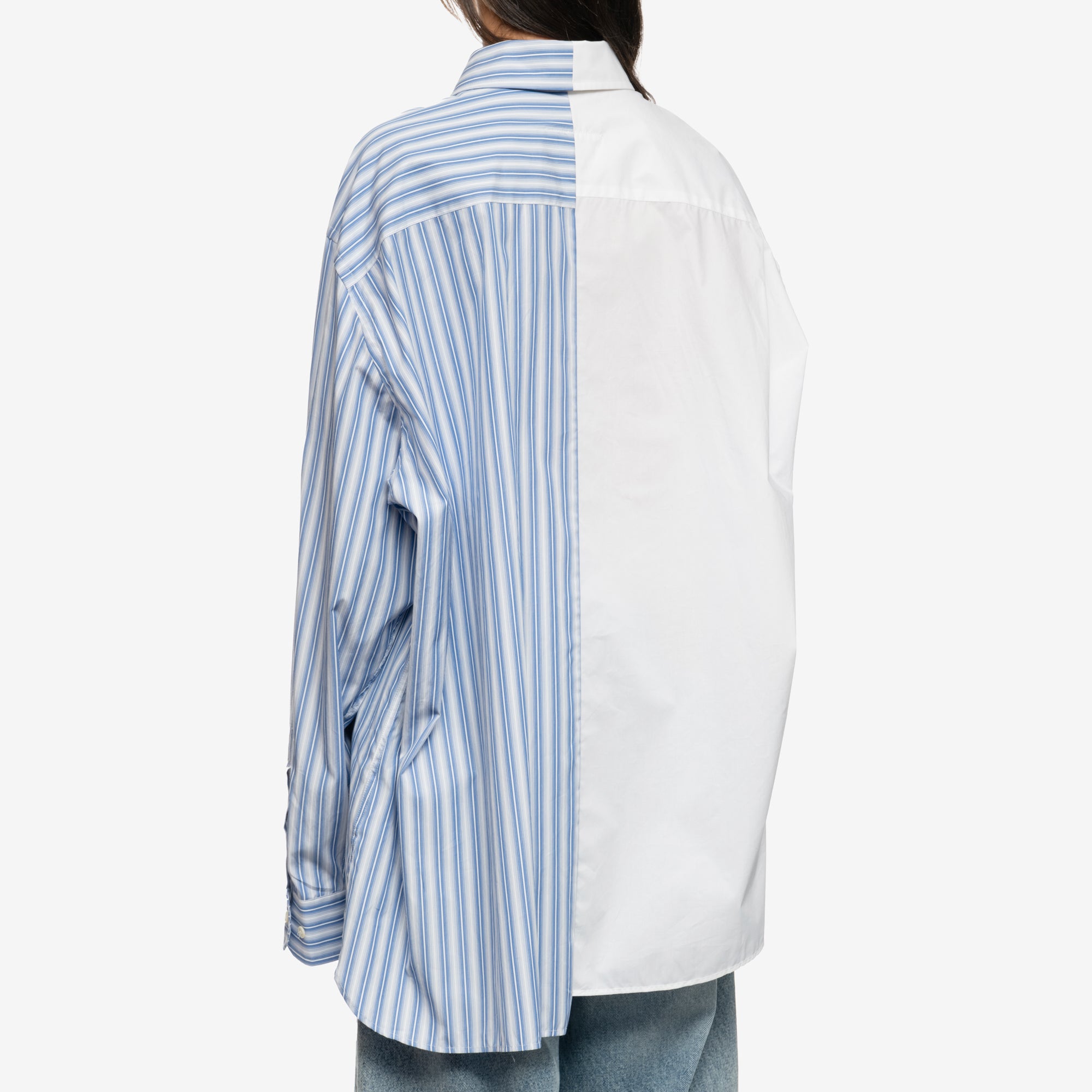 MM6 Plain Stripe Shirt White - 8