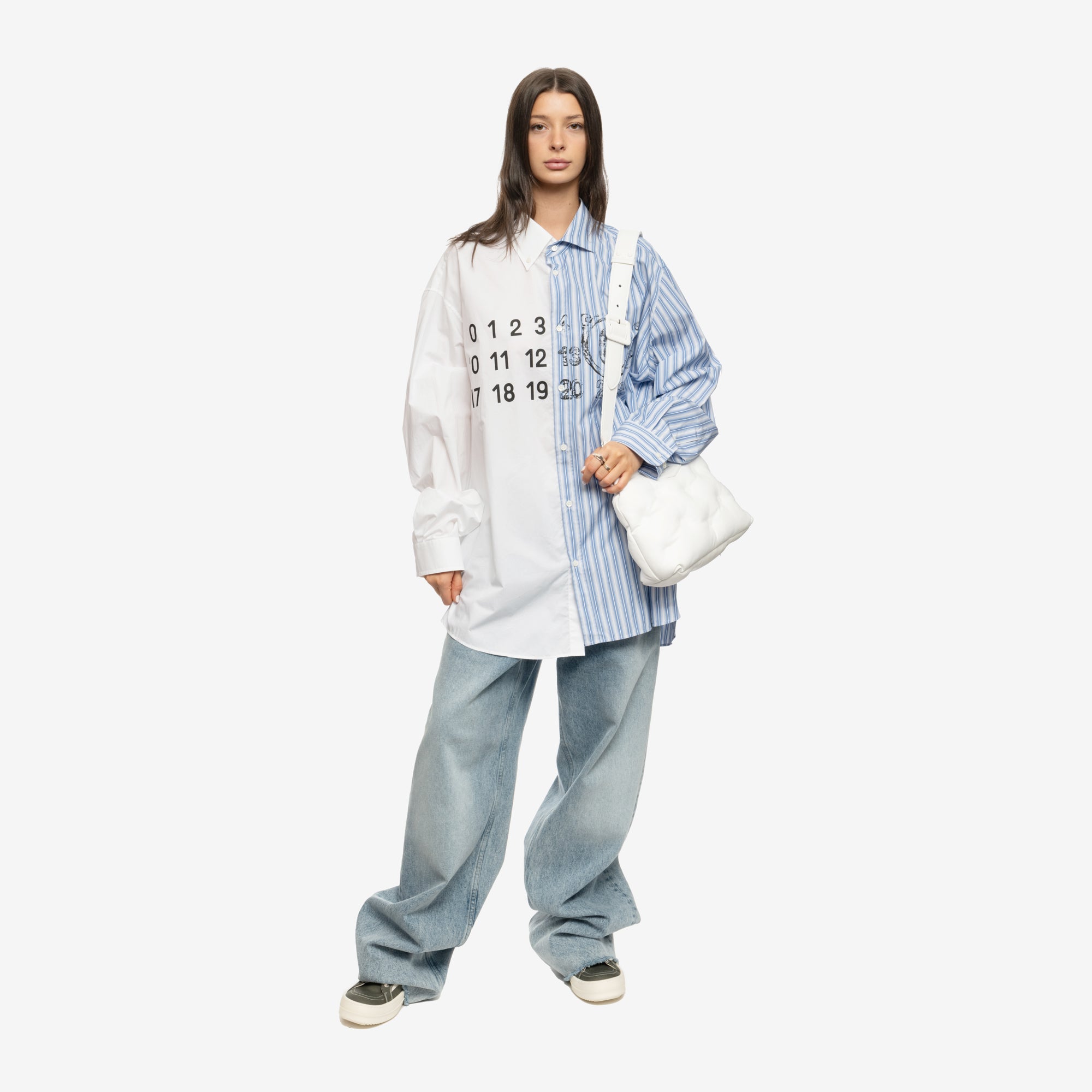 Photo of MM6 Plain Stripe Shirt - 5