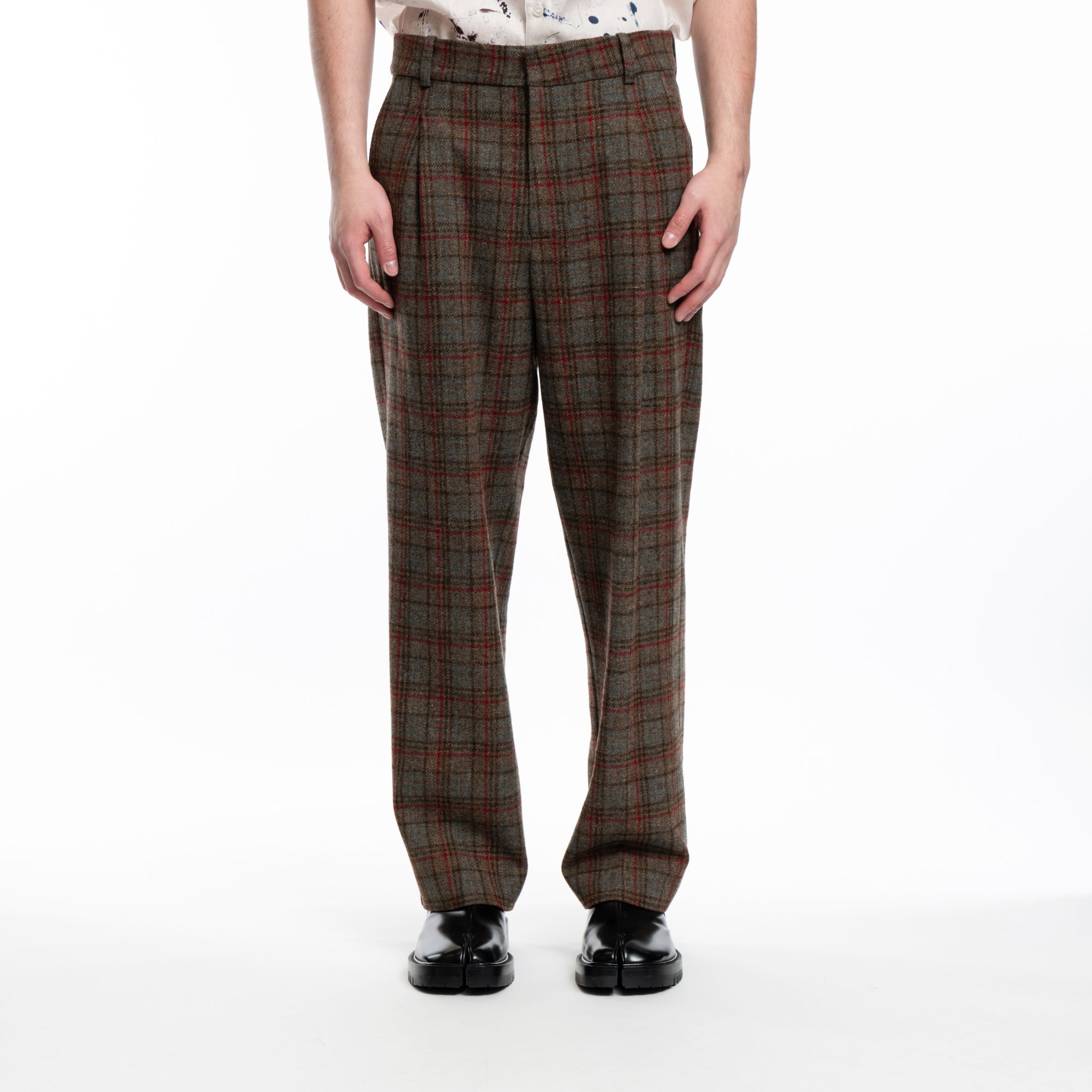Drôle de Monsieur Le Pantalon Golfeur Tweed Taupe - 1