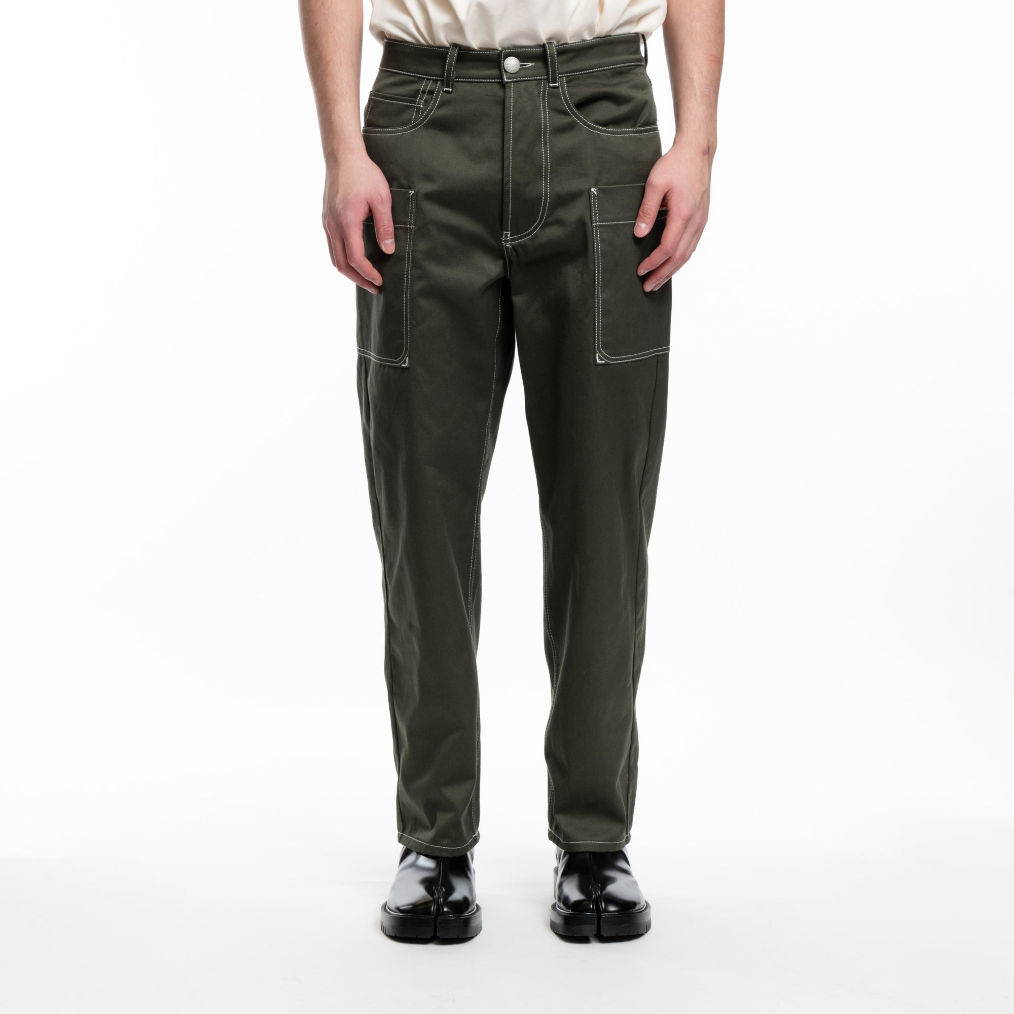 Kenzo Cargo Monkey Pants Dark Khaki - 1