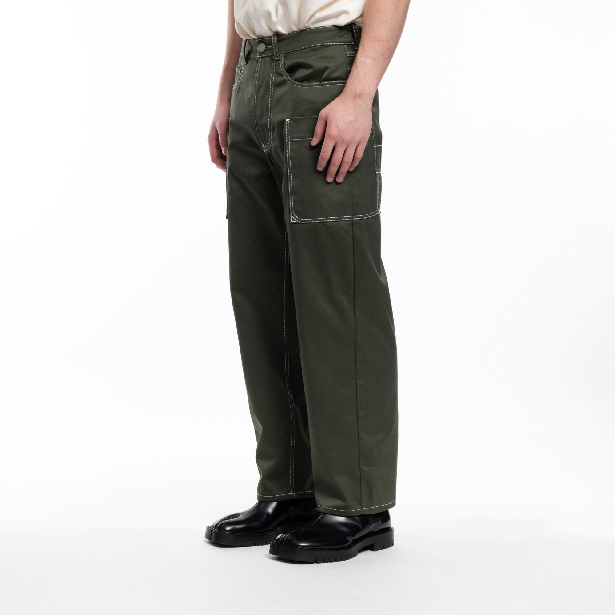 Kenzo Cargo Monkey Pants Dark Khaki - 3