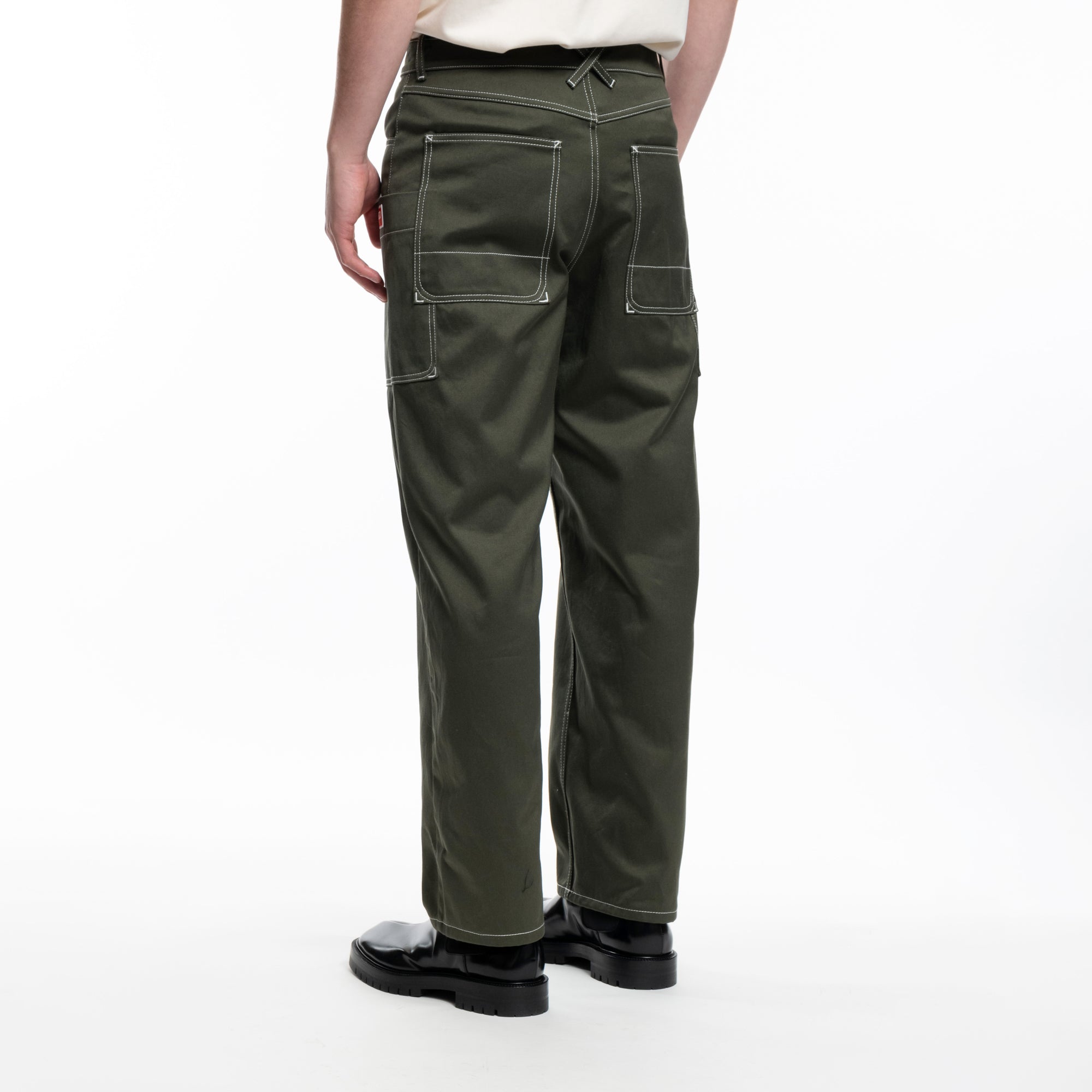 Kenzo Cargo Monkey Pants Dark Khaki - 4
