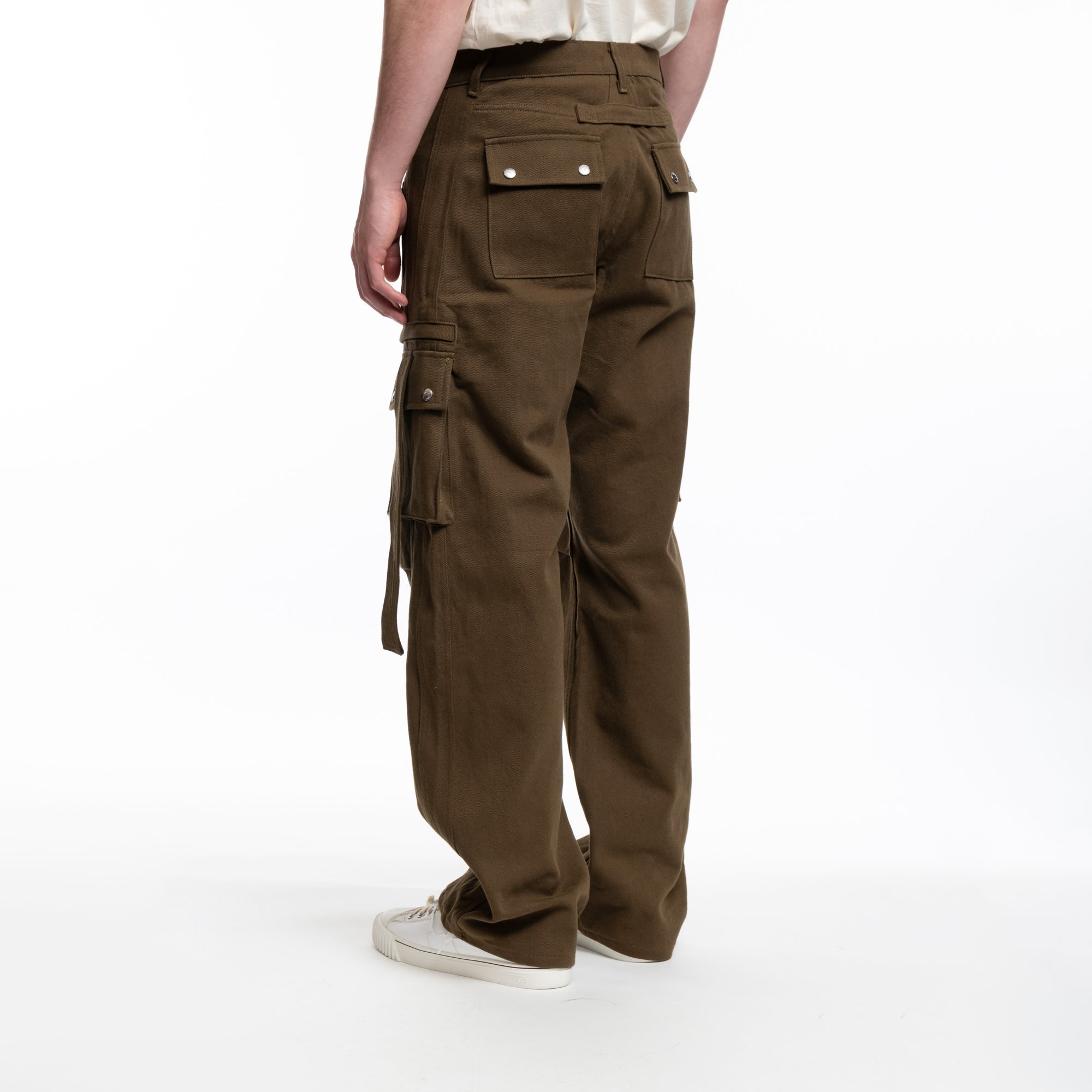 Rhude Amaro Twill Cargo Pants Olive - 4