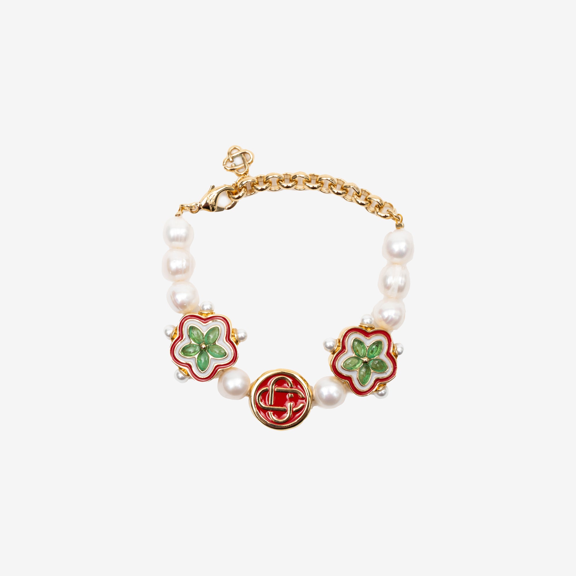 Casablanca Gold Plated Gradient Flower Bracelet Gold - 1