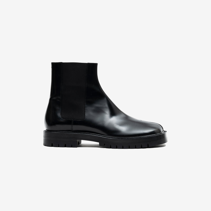 Image 2 of Margiela Tabi County Chelsea Boots side view outisde
