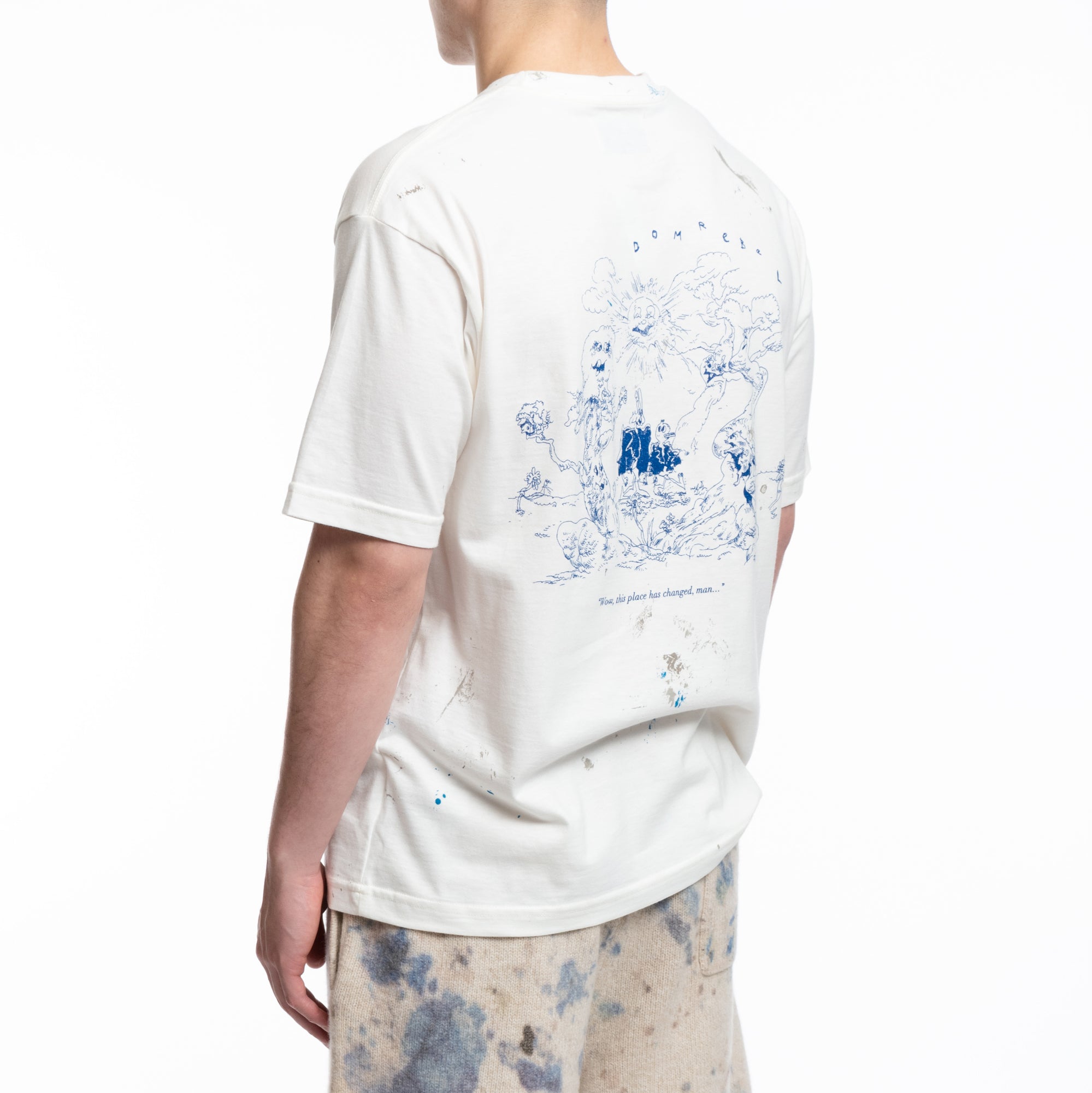 Dom Rebel Scuff Door T-Shirt Ivory - 4
