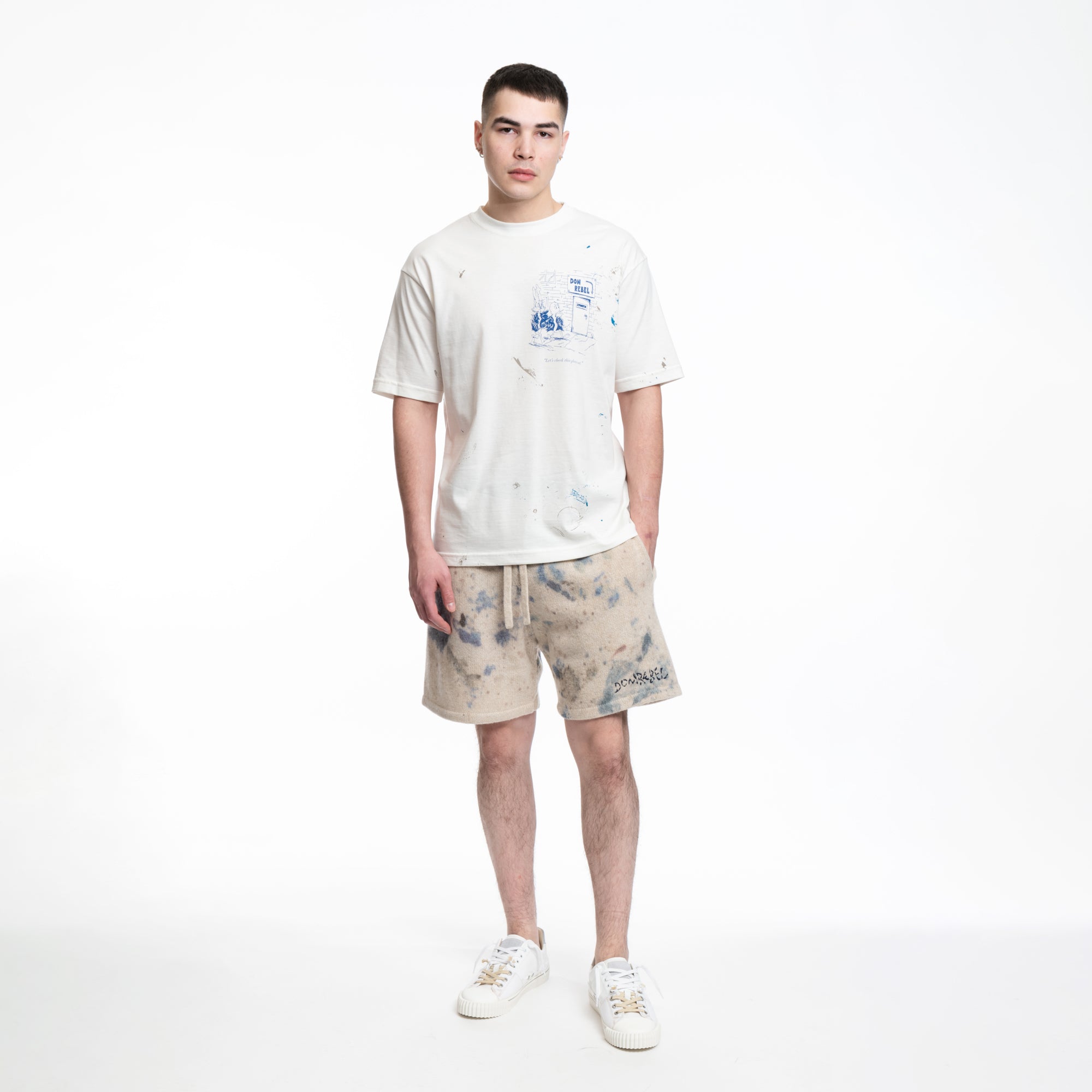 Dom Rebel Scuff Door T-Shirt Ivory - 2