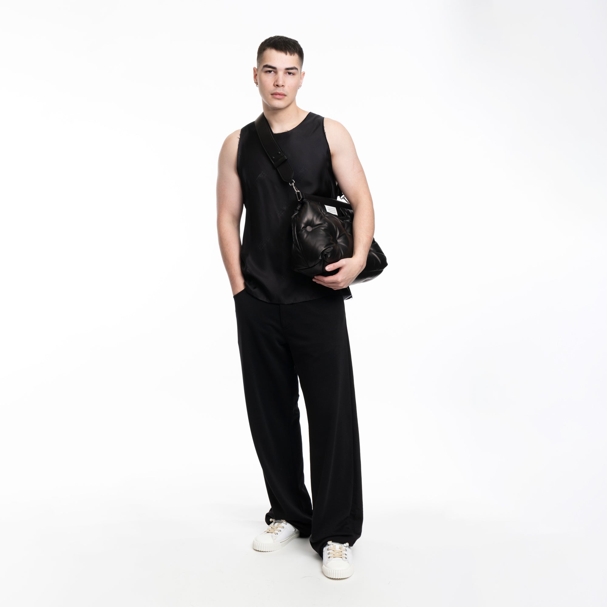 Maison Margiela Glam Slam Classique Medium Bag Black - 6