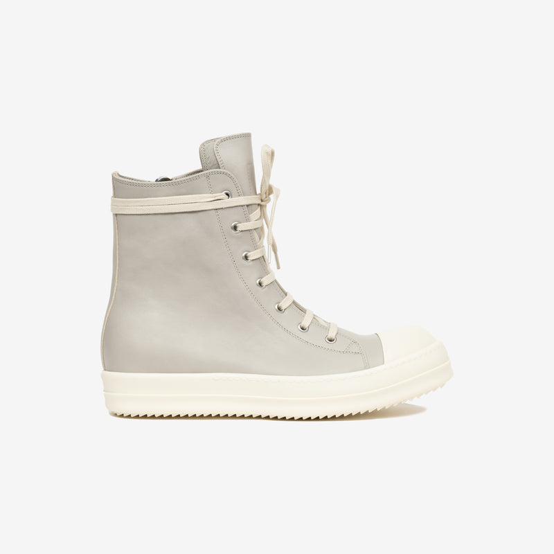 Image 2 of Rick Owens Lido Pearl High-Top Sneakers outside side view