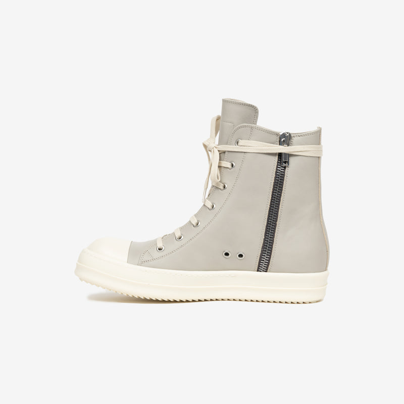 Image 3 of Rick Owens Lido Pearl High-Top Sneakers inside side view