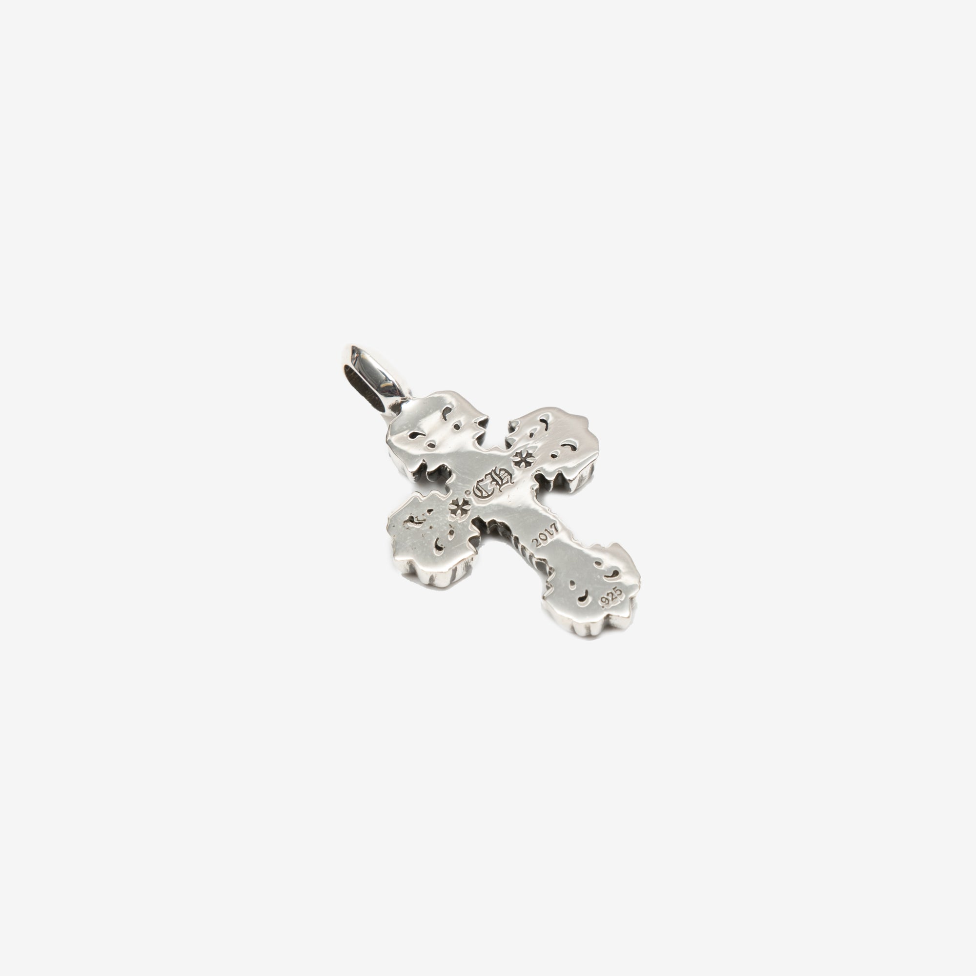 Chrome Hearts Tiny Filigree Cross Charm Silver - 4