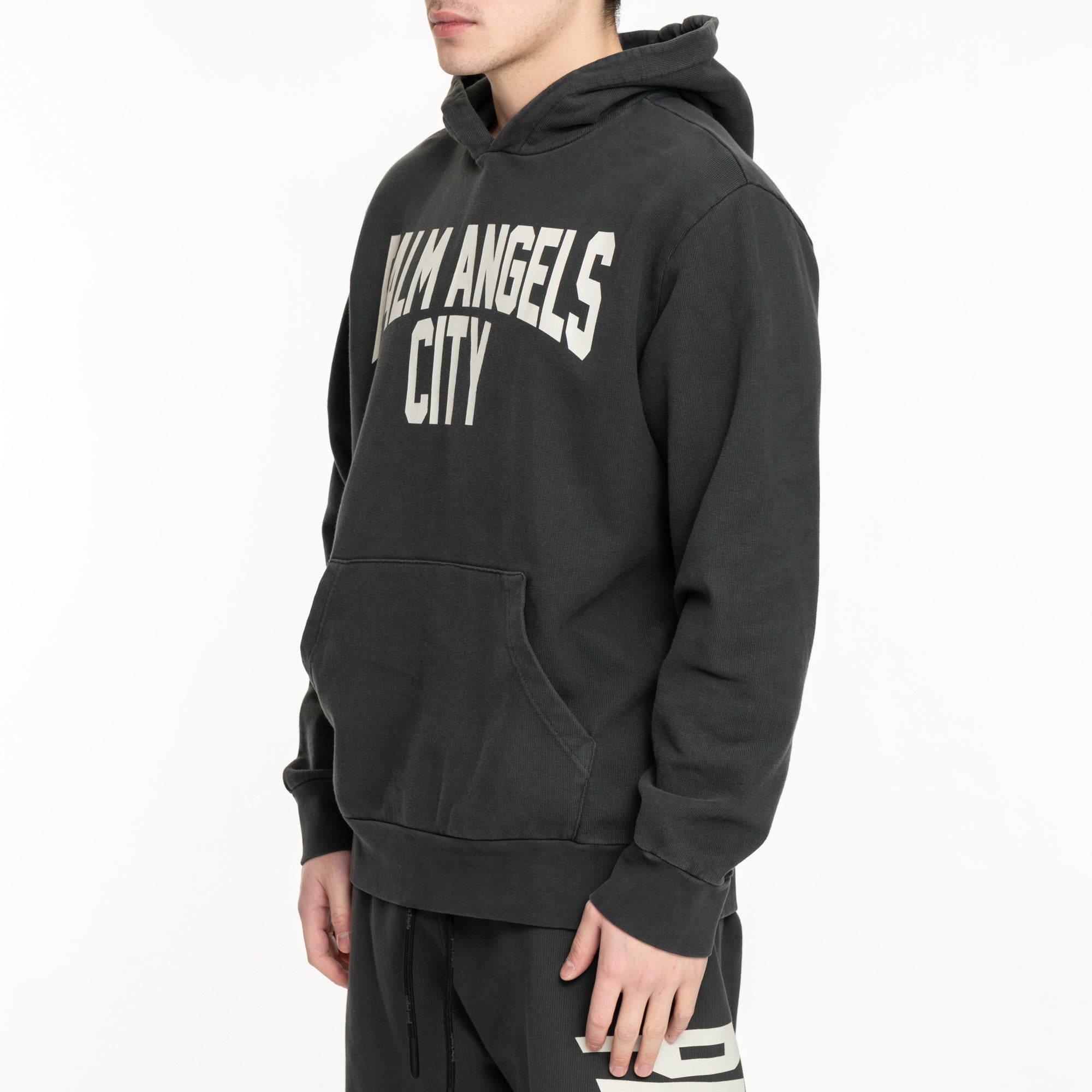 Palm Angels PA City Washed Hoody Dark Grey - 3
