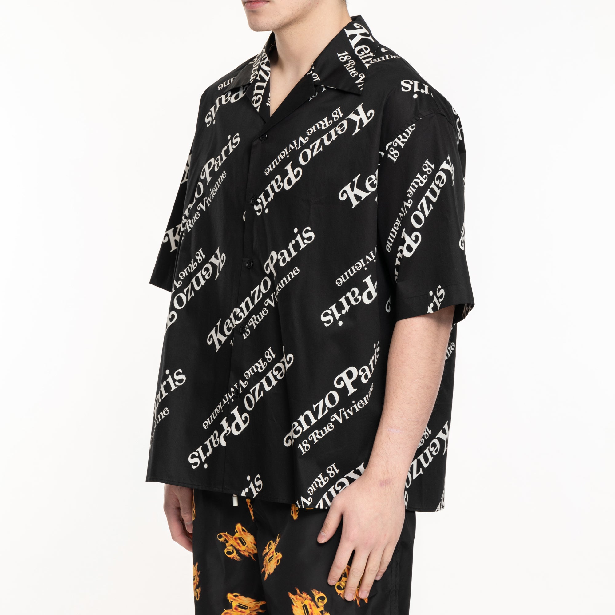 KENZO メンズ ヴェルディ SS シャツ（ブラック）