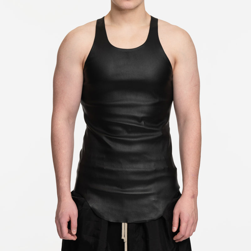 Rick Owens - Leather Tank Top in Black