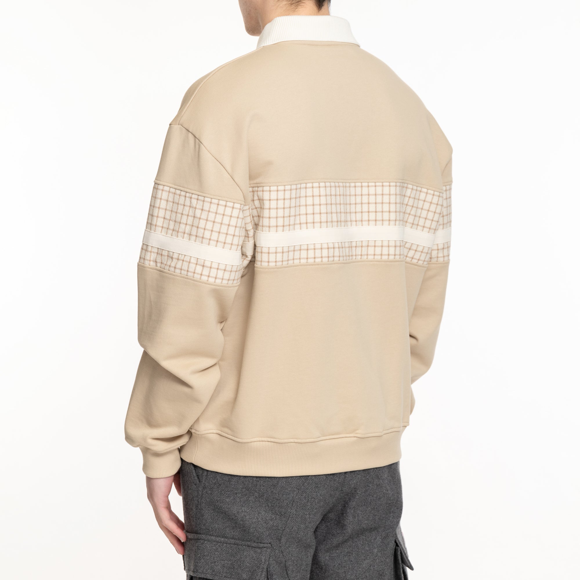 Drôle de Monsieur Le Polo a Bandes Taupe - 4