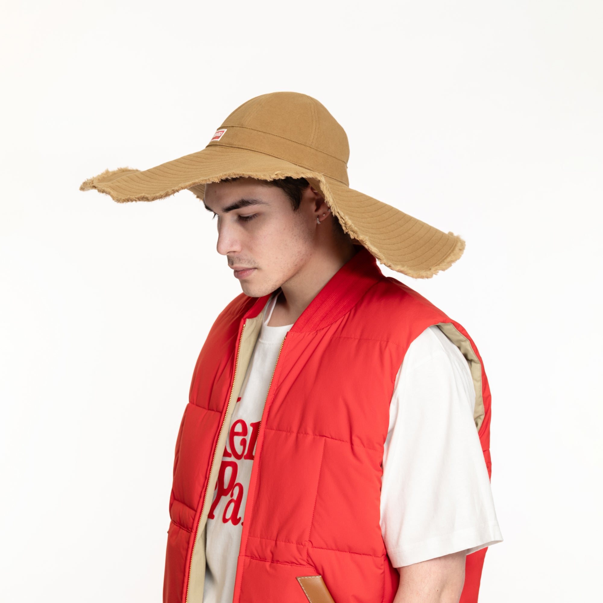 Kenzo Capeline Hat Dark Beige - 2